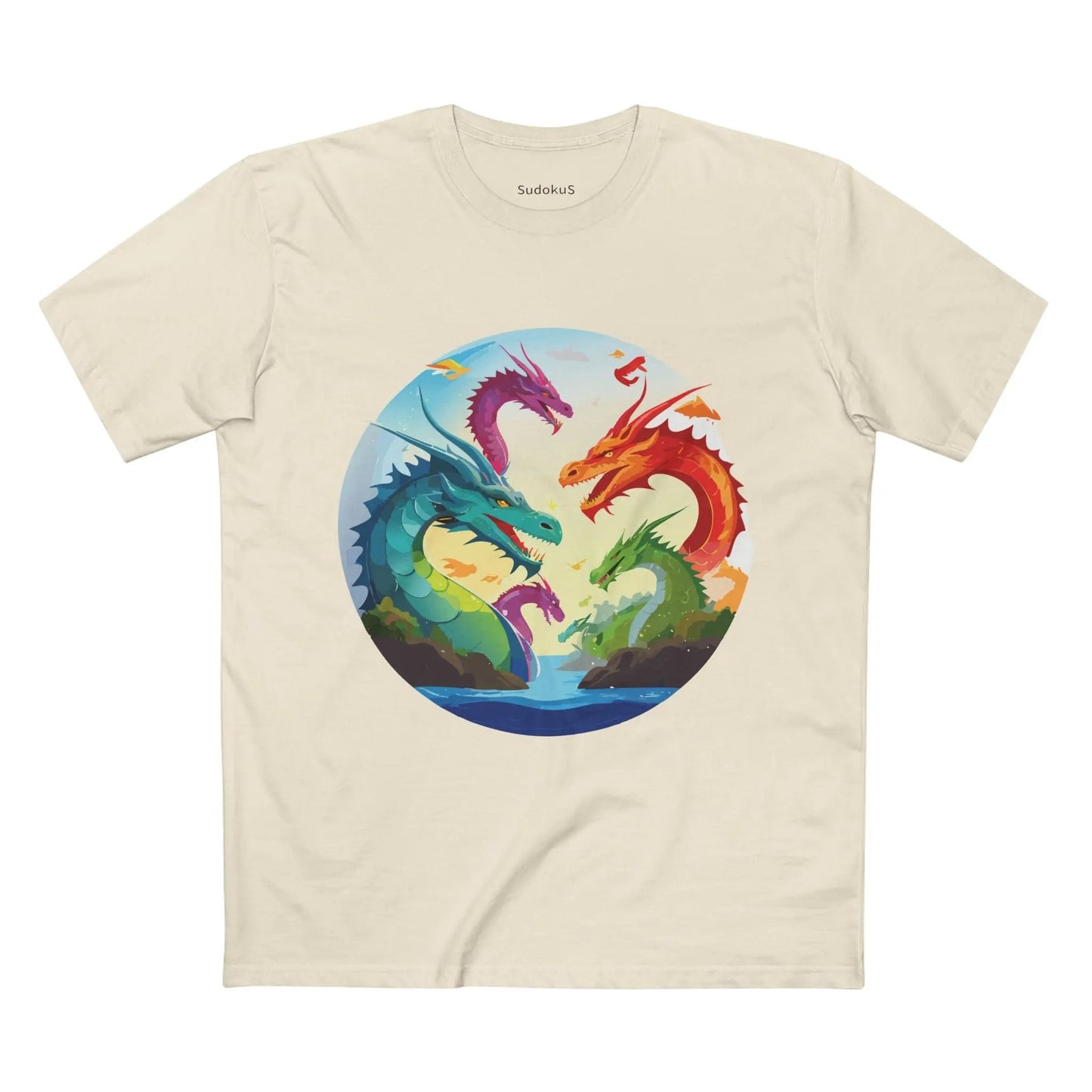 Dragon Graphic Unisex 100 Cotton Staple Tee 15