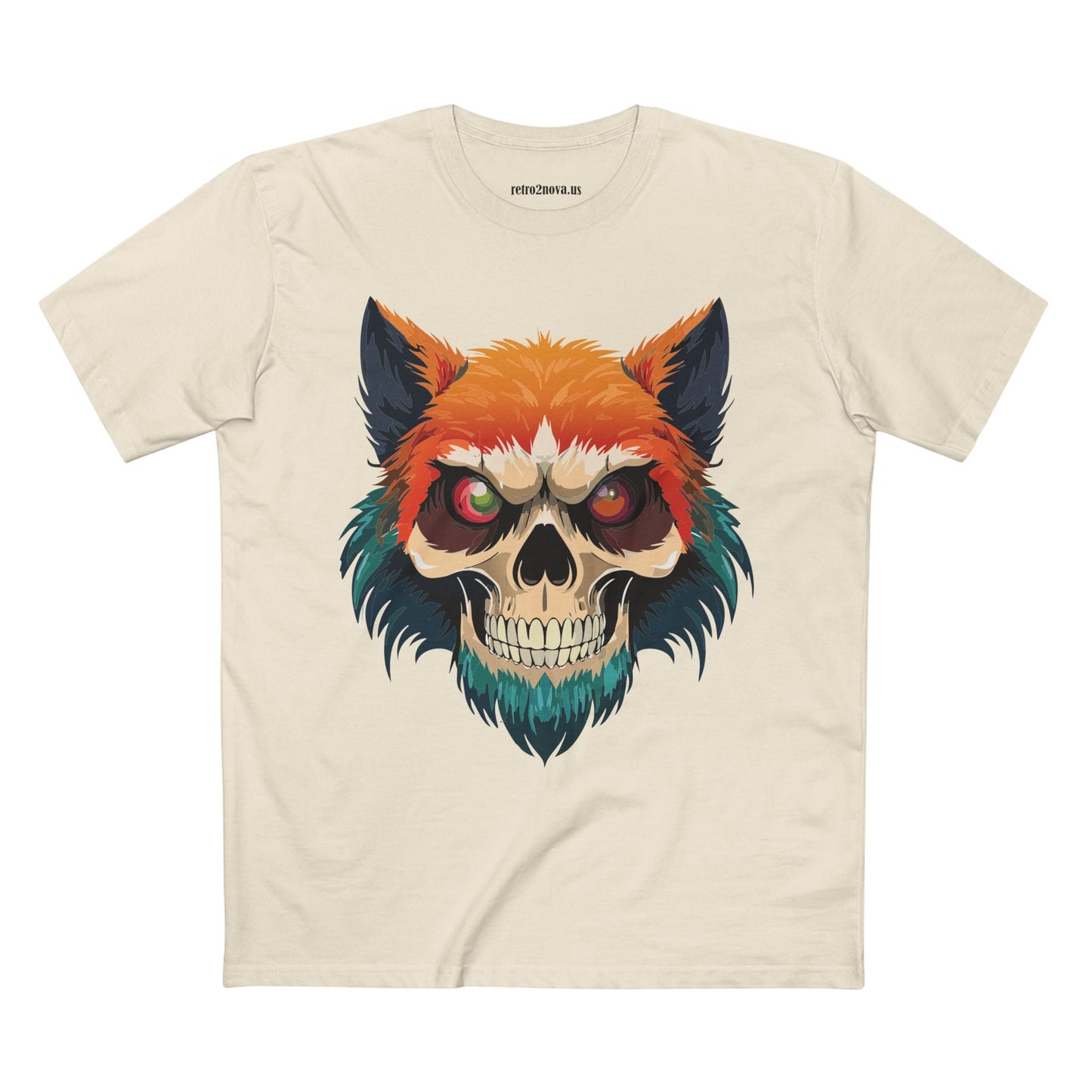 Skull Shirt Unisex Skeleton Tee Original Art By Retro2Nova Premium Cotton Tee Art Collection