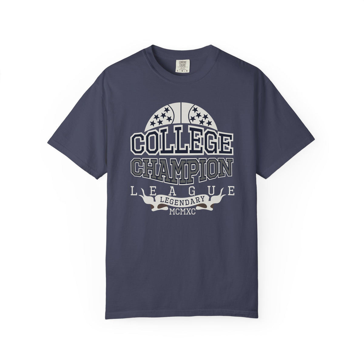 College Champion Basketball League Athletic Unisex Comfort Colors Garment-Dyed Heavyweight 100 Cotton Art Design T-Shirt w12