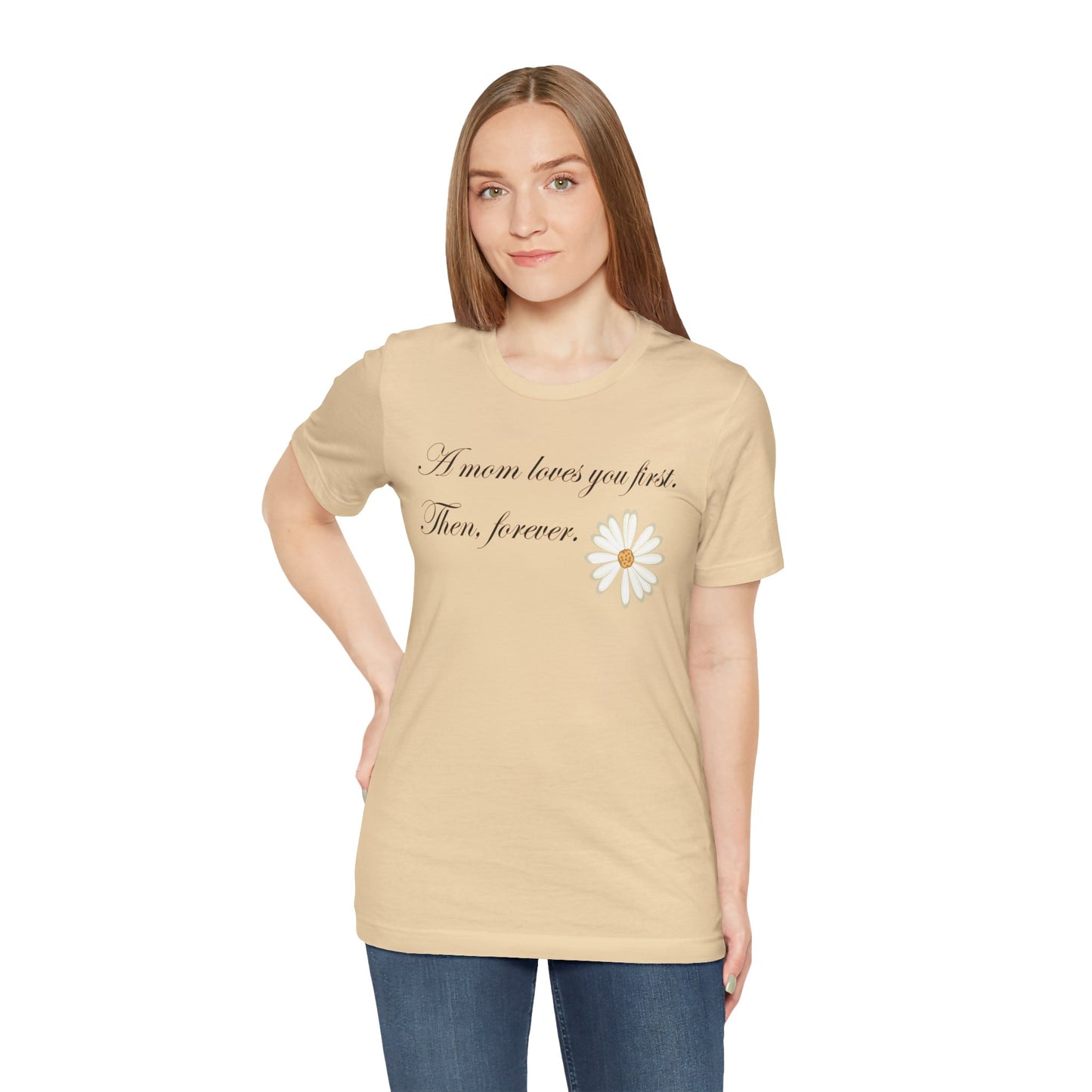 T-shirt unisexe en coton avec signature de maman