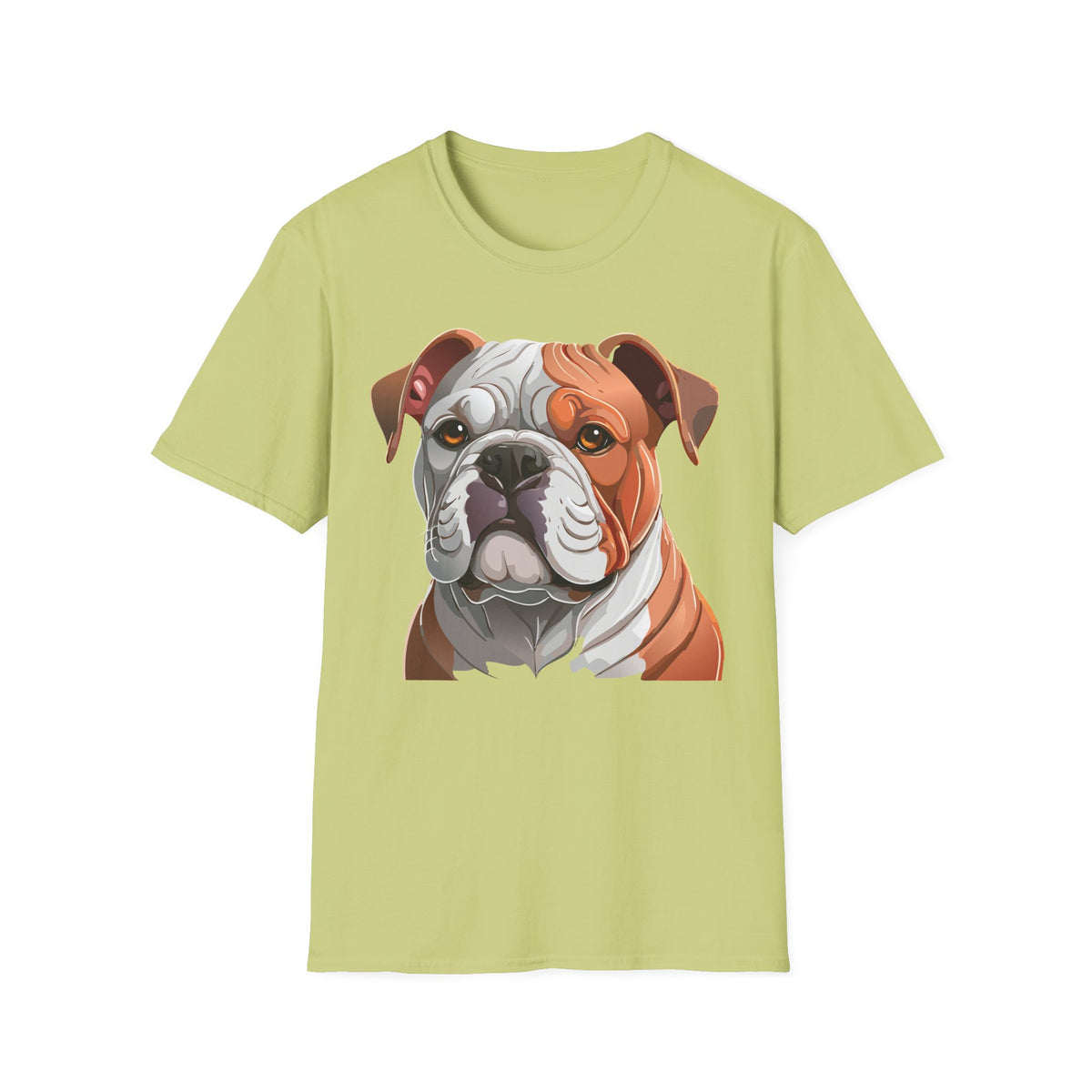 Bulldog Face T-Shirt | English Bulldog Illustration