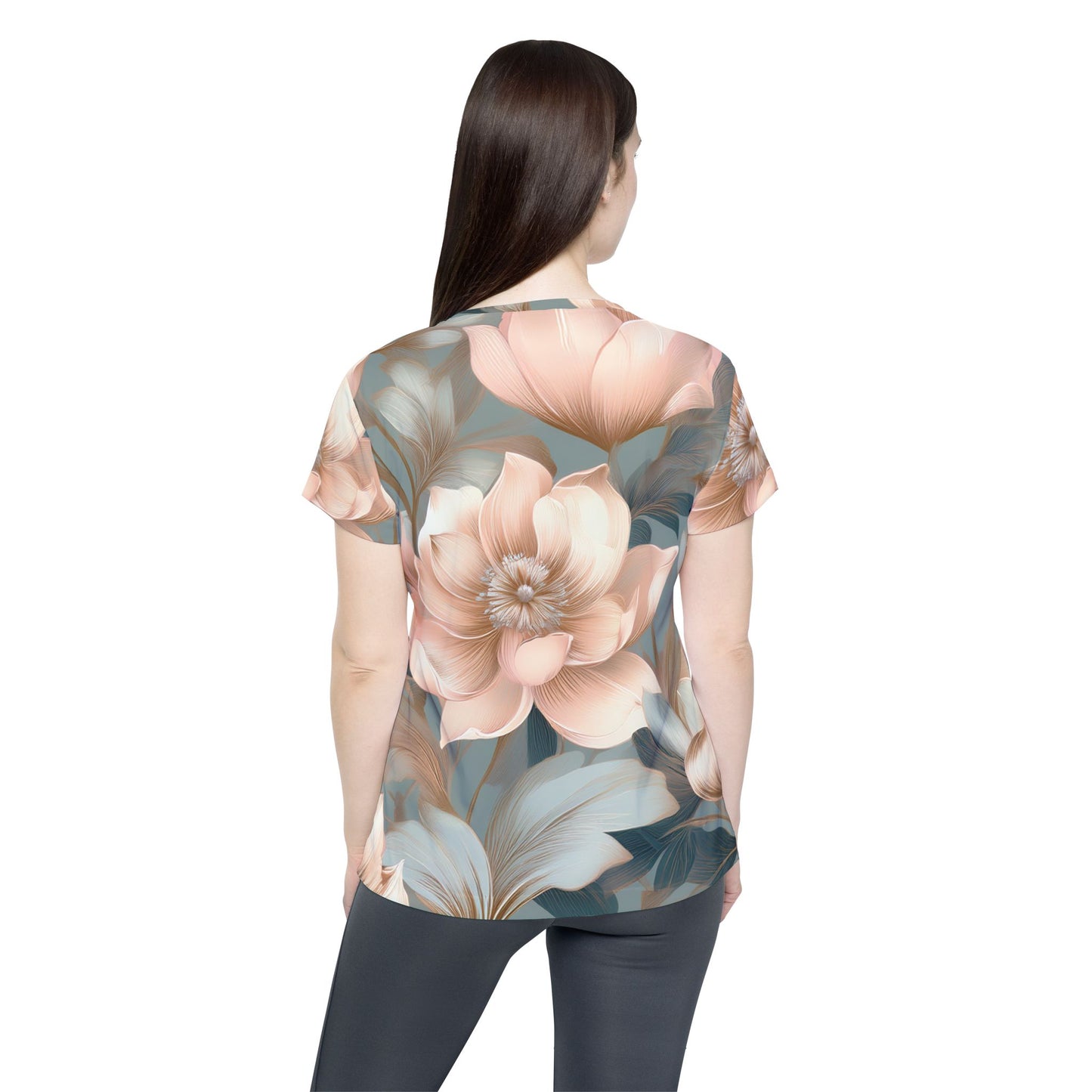 Women Poly Shirt with Floral Print F312