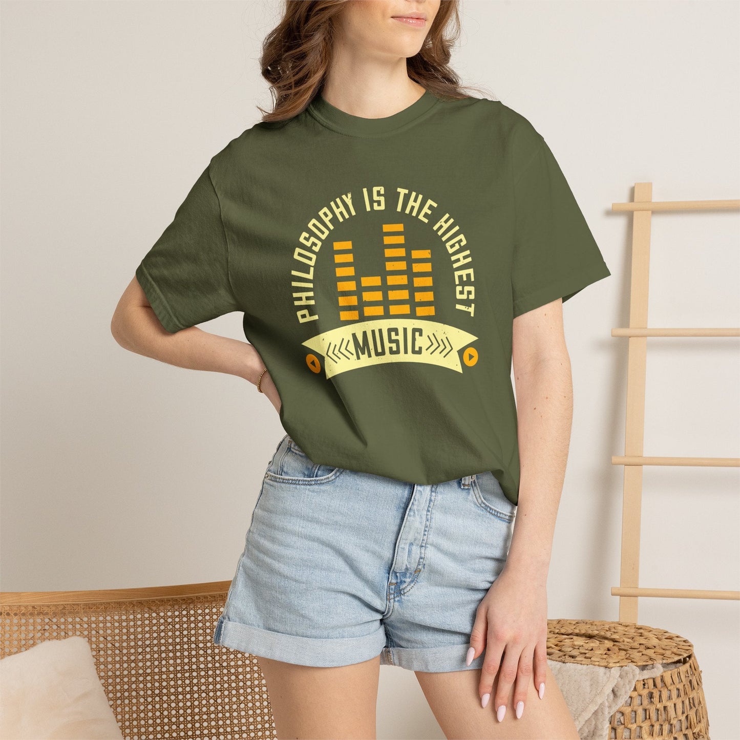 Music Graphic Design Unisex Cotton T-shirt  m42