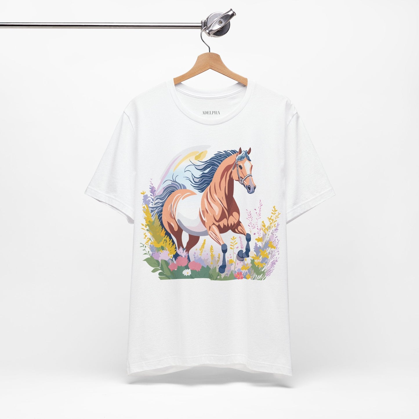 Horse Graphic Unisex 100 Cotton Vintage Animal Art T-Shirt 5