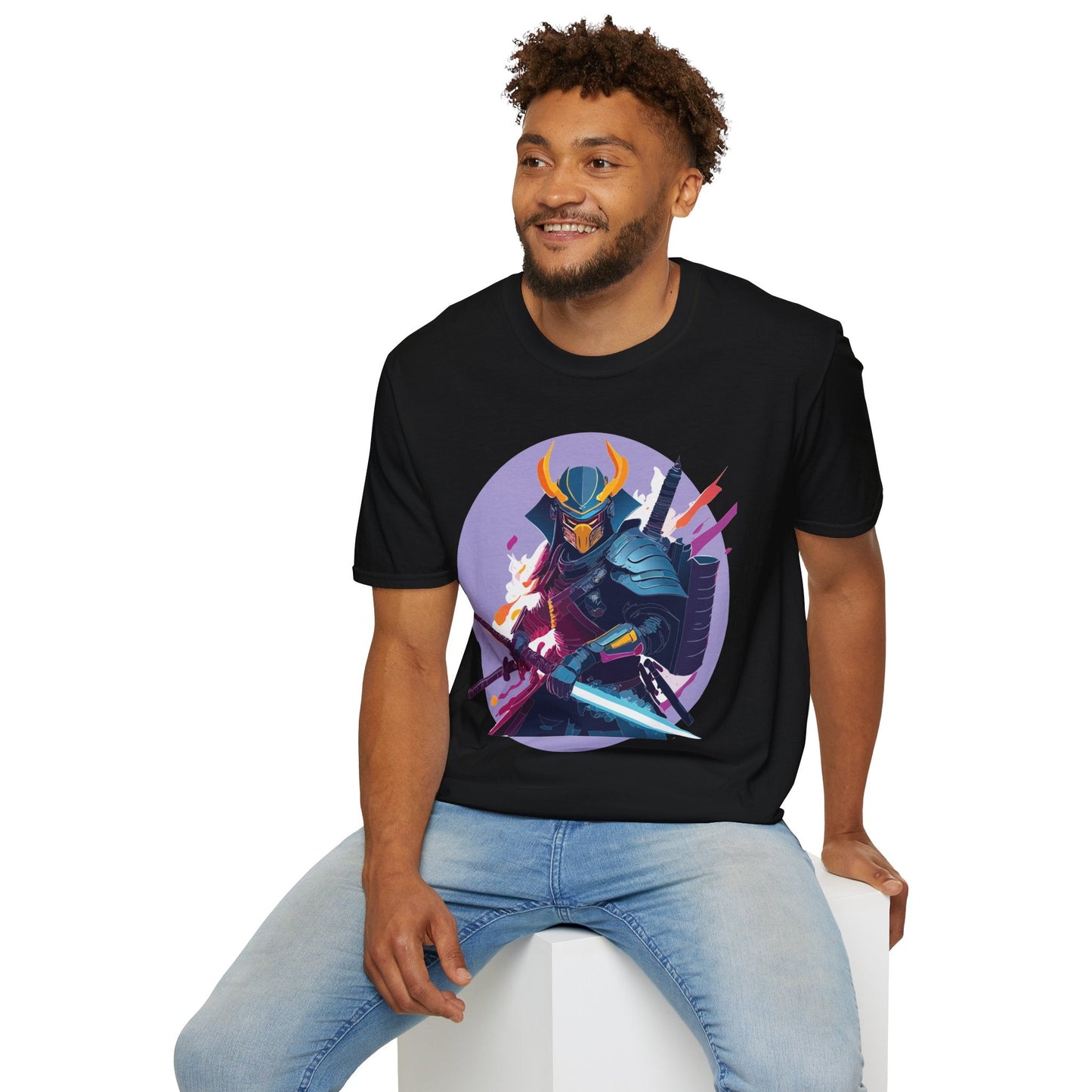 Samurai Shirt Unisex Softstyle Tee 100 Percent Ring Spun Cotton Comfortable Everyday Wear