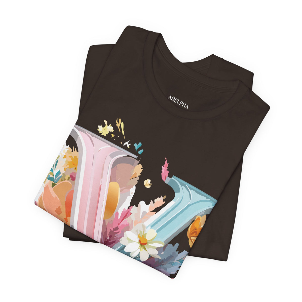 Letter V Graphic Unisex Cotton Bella+Canvas Tee with Art Letter Design