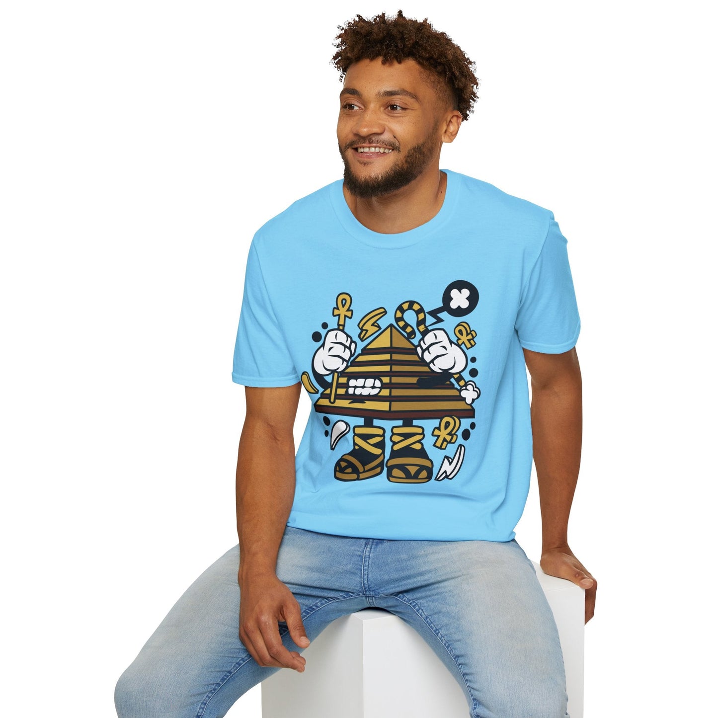Cartoon T Shirt Animation T Shirt Funny Tee Shirt Short Sleeve Unisex Gildan Softstyle 64000 Cotton