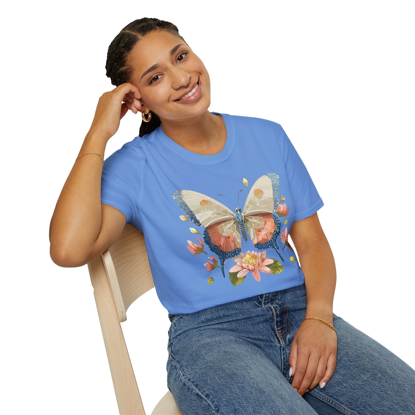 Butterfly Shirt Unisex Softstyle T Shirt Gildan 64000 100 Cotton Monarch Butterfly Gift