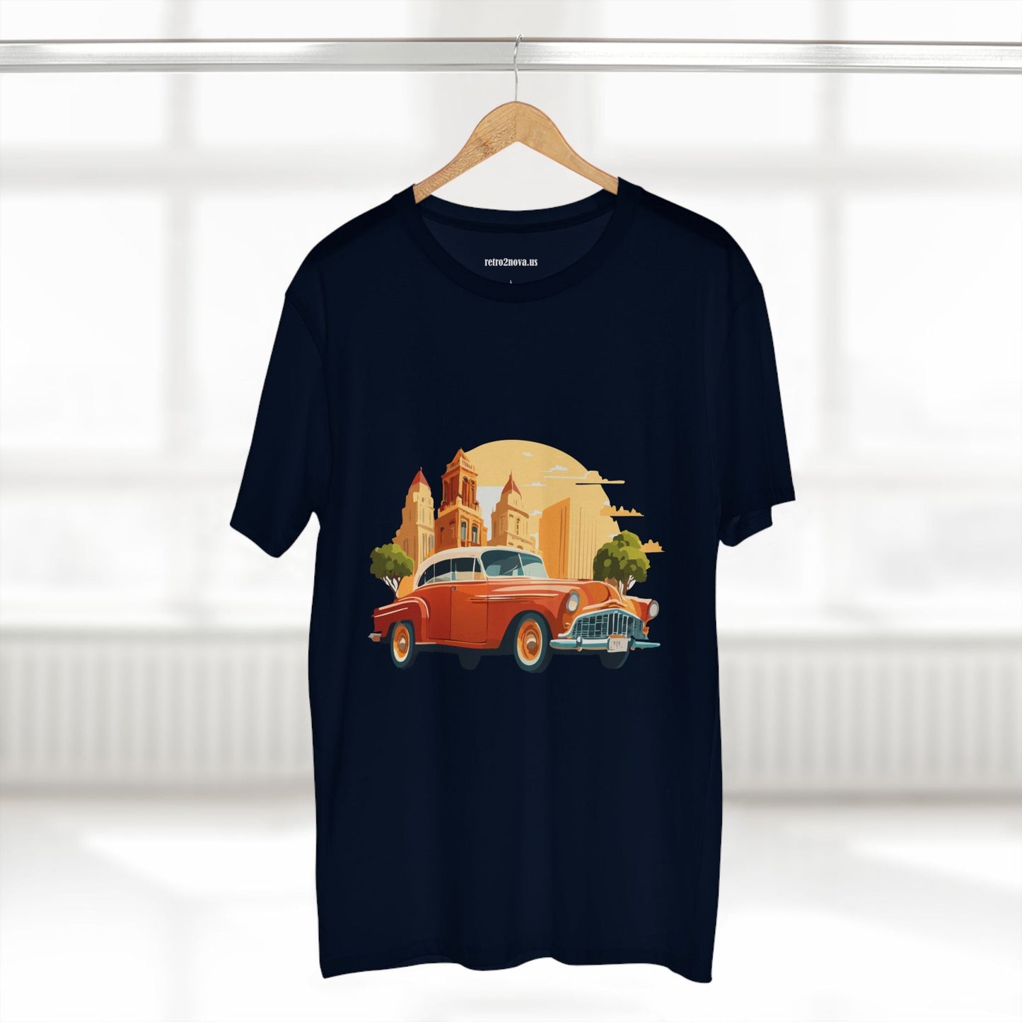 Retro Car Shirts Vintage Car Shirts RC21 Unisex Premium Cotton Tee With Original Art