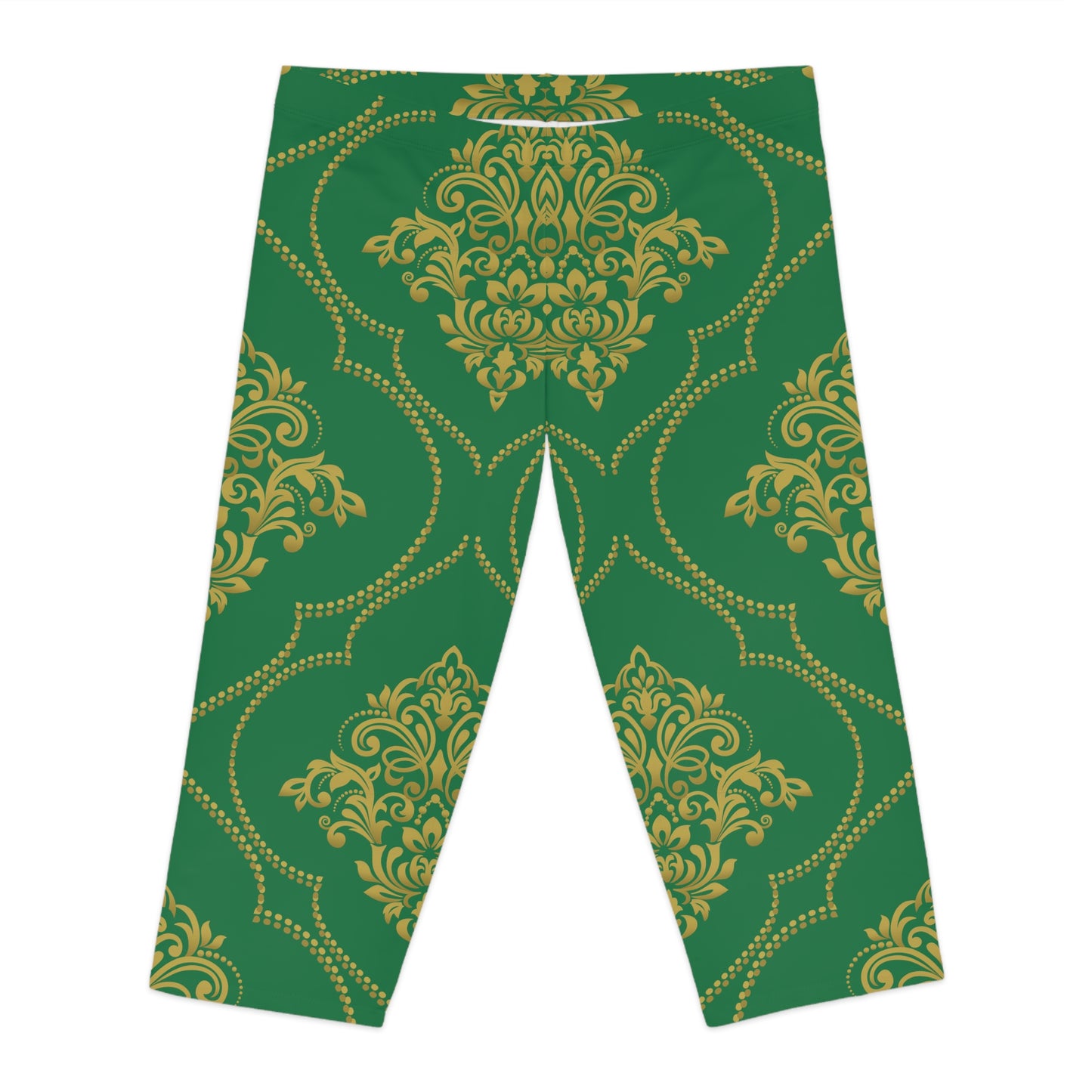 Capri leggings with traditional print