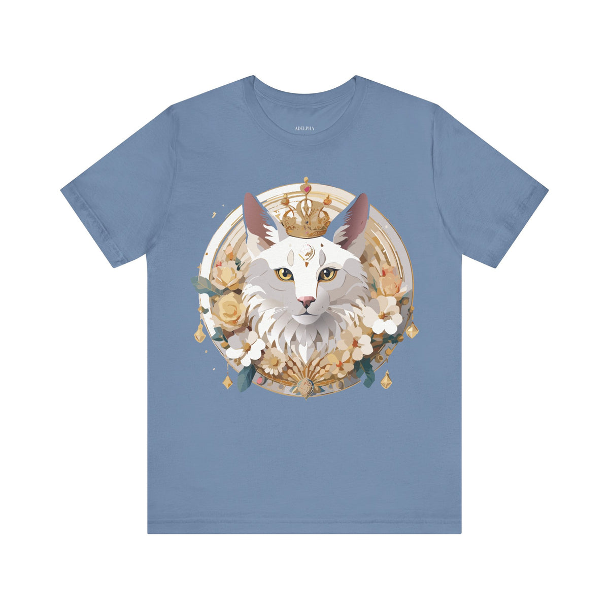 Medallion Graphic Unisex Cotton Bella+Canvas Tee with Art Design d63
