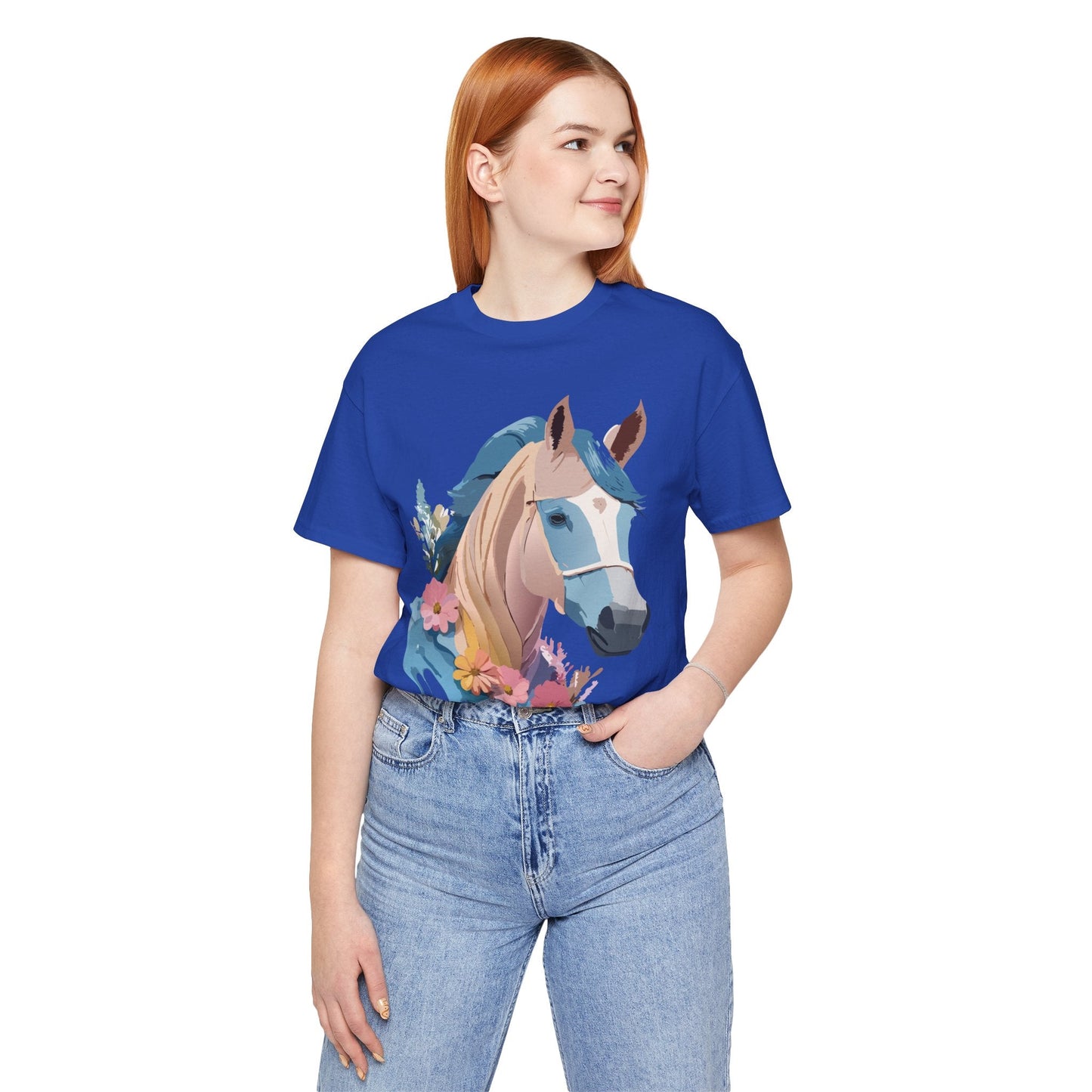 Horse Graphic Unisex 100 Cotton Vintage Animal Art T-Shirt 12