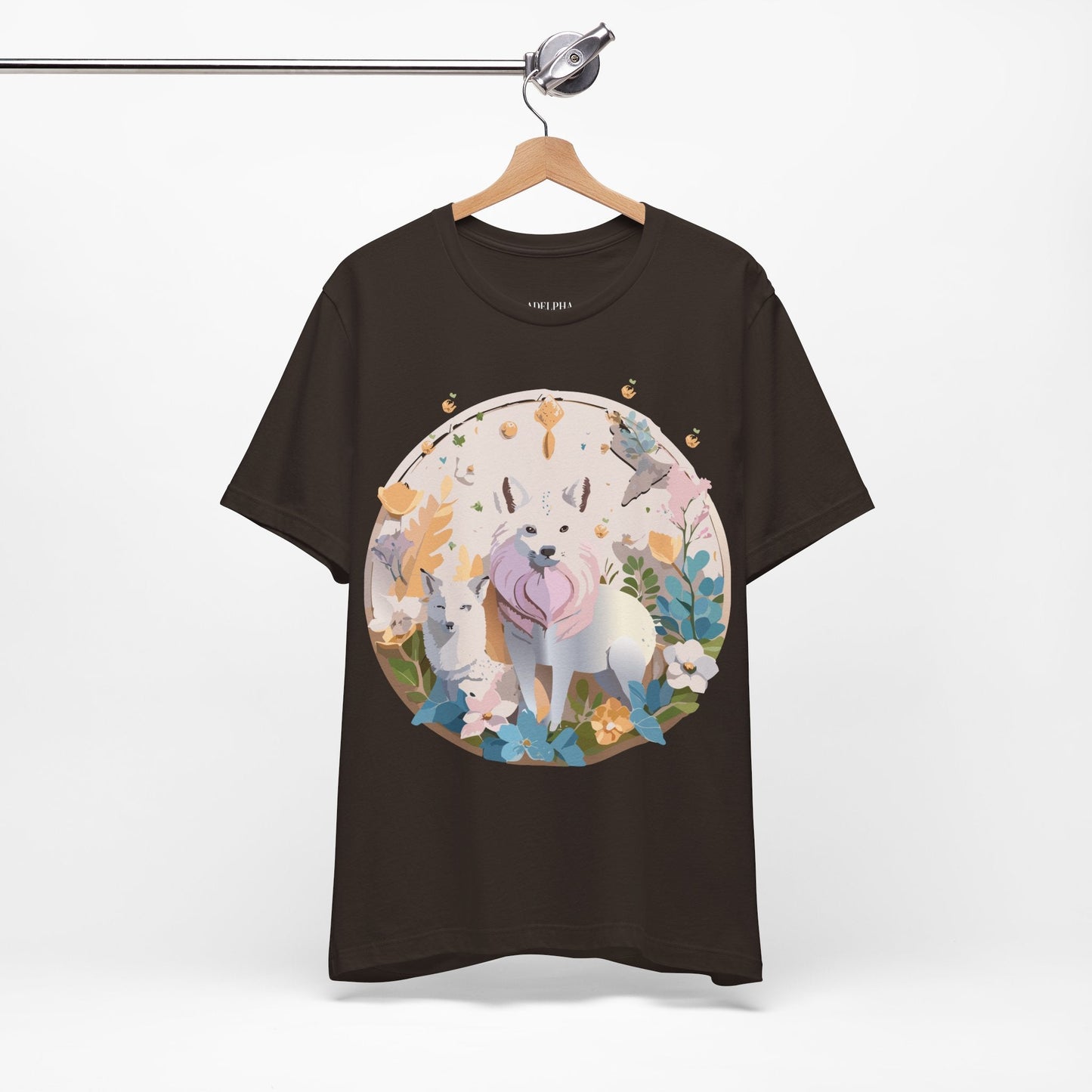 Adelpha Graphic Tee Unisex Short Sleeve Shirt With Vintage Art Design For Everyday Wear