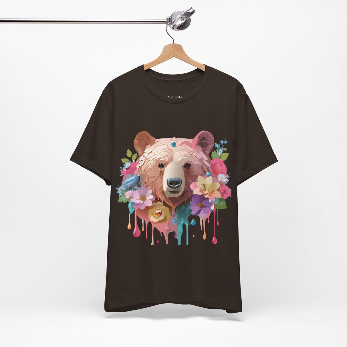 Bear Graphic Design Tee Bella+Canvas Unisex 100 Cotton Tee Shirt a113