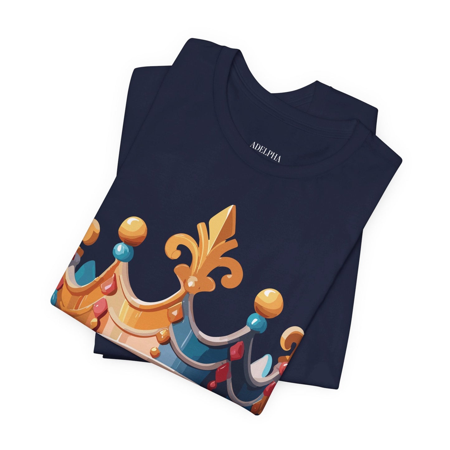 Adelpha Crown Graphic Tee Unisex Vintage Inspired Art Design Short Sleeve Shirt