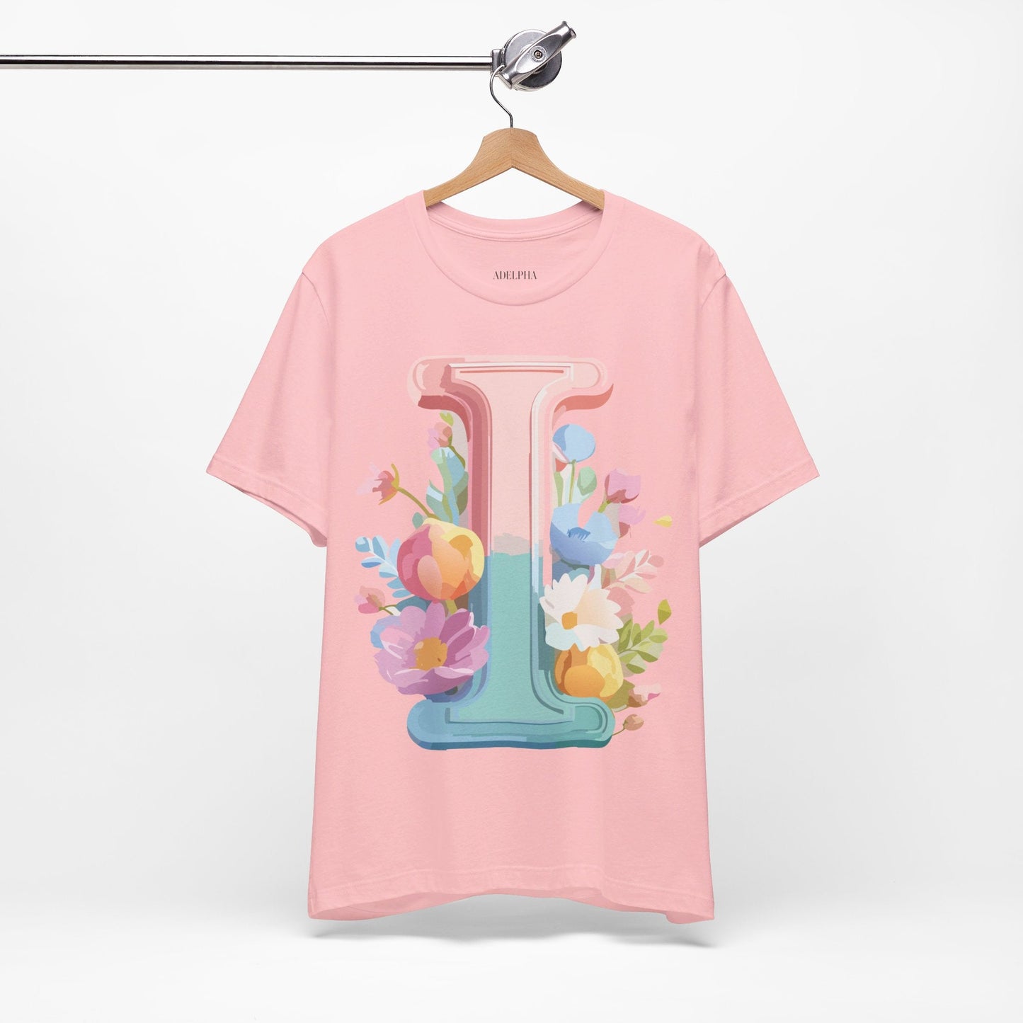 Letter I Shirt Unisex Graphic Tee Adelpha Premium Soft Cotton Vintage Inspired Artwork