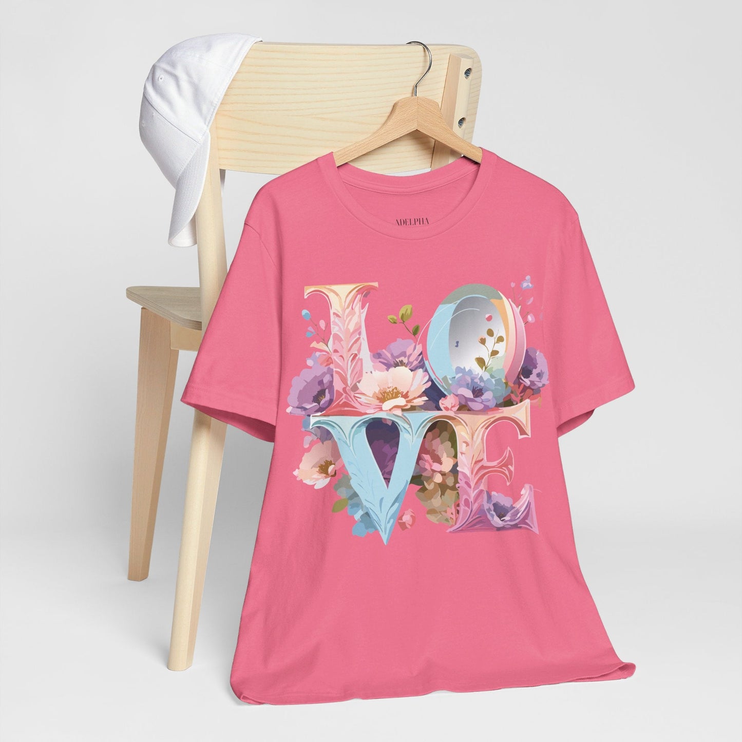 Adelpha Valentine Graphic Tee Unisex Short Sleeve Vintage Inspired Art Design for Everyday Wear