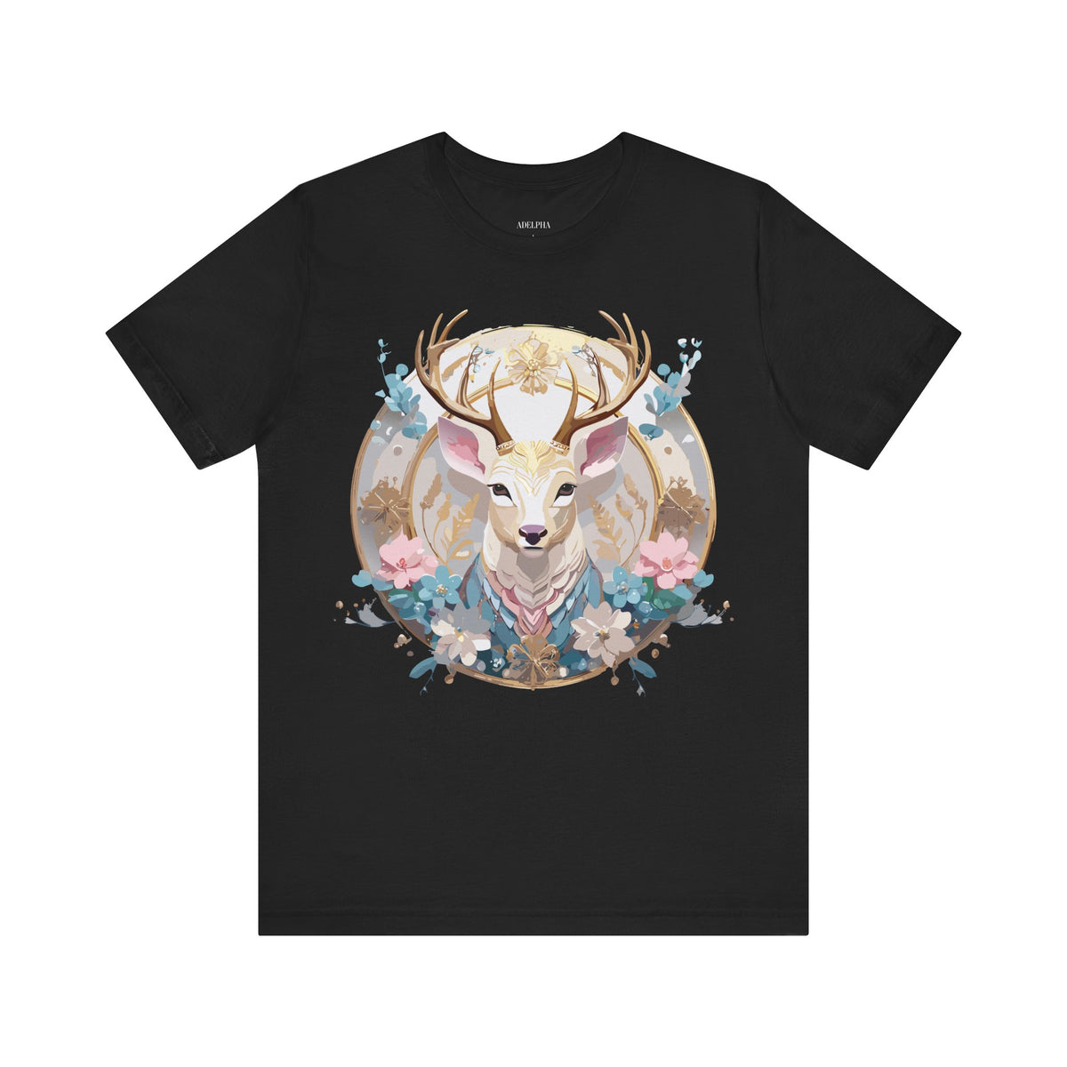 Medallion Graphic Unisex Cotton Bella+Canvas Tee with Art Design d80