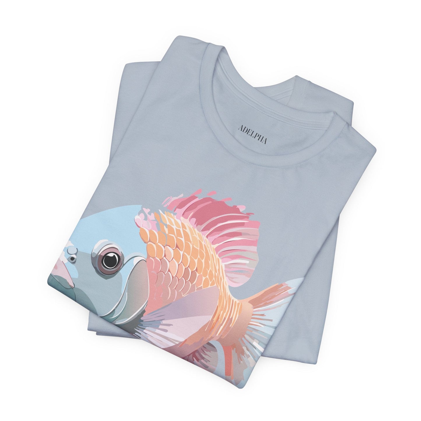 Fish Graphic Unisex 100 Cotton Vintage Artwork Tee 1