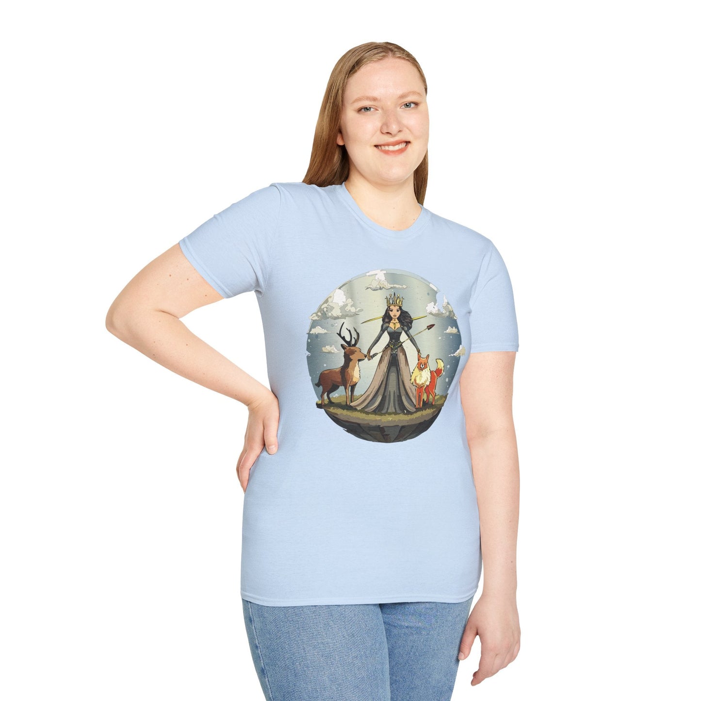 Womens Graphic T Shirt Art Design Tee Softstyle Gildan 64000 Cotton Comfort Fit Casual Wear