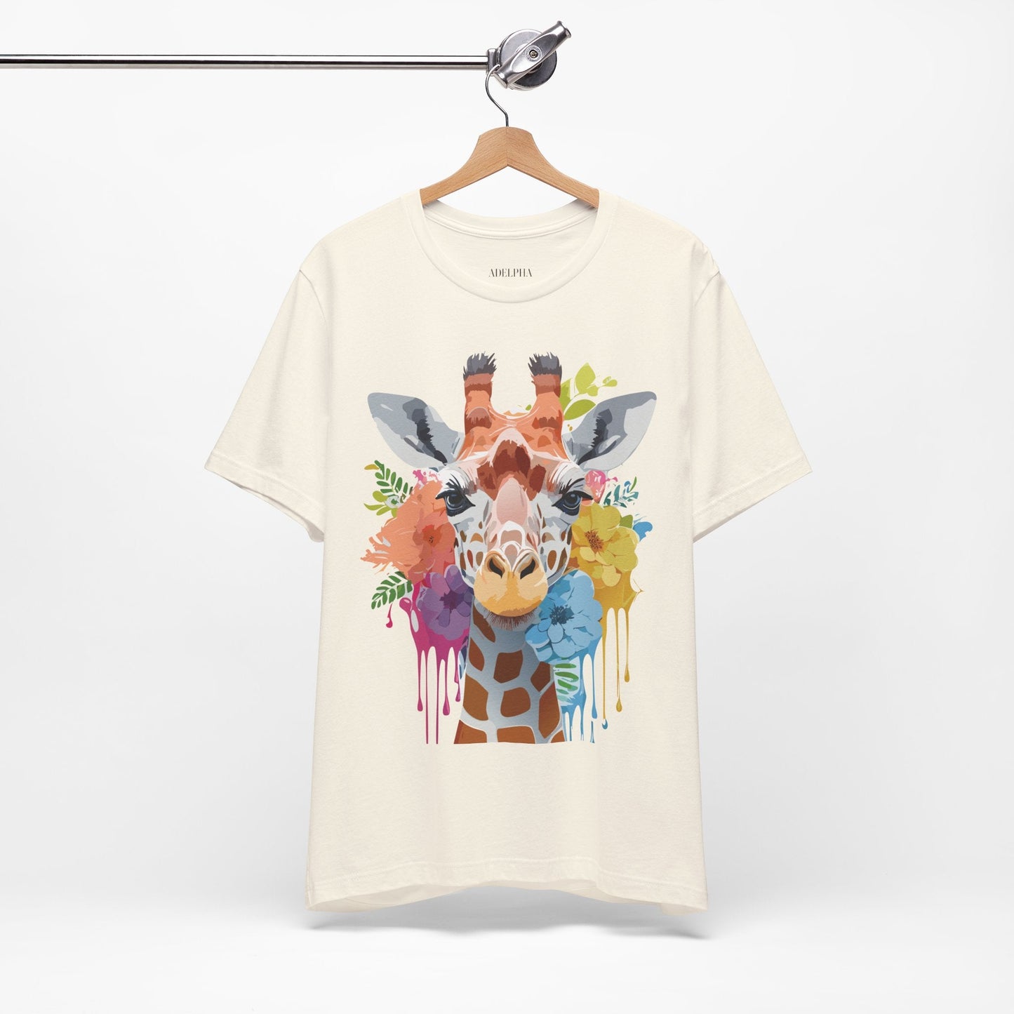 Giraffe Graphic Tee Unisex Jersey Short Sleeve Adelpha Vintage Inspired Artwork Design