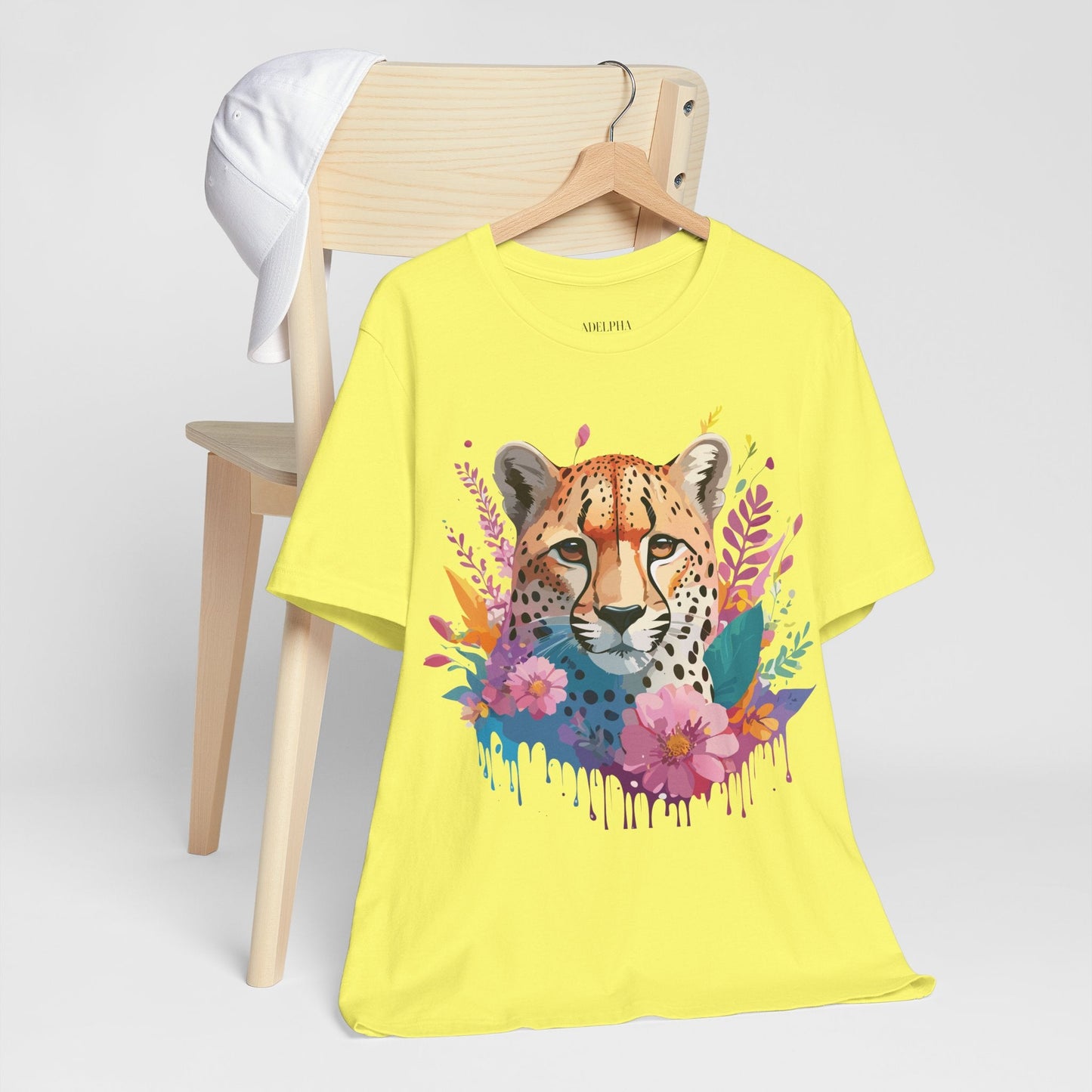 Cheetah Graphic Unisex 100 Cotton Artwork Tee 3