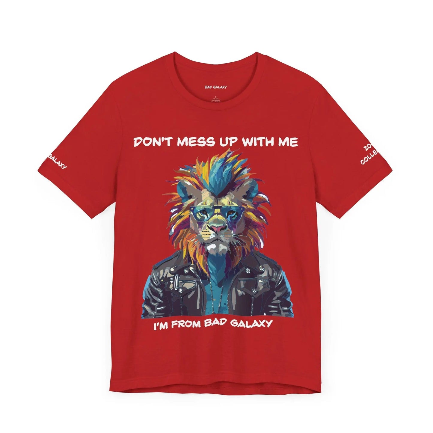 Bad Galaxy Animal T Shirt 100 Percent Cotton Eco Friendly Ink USA Printed Durable Stitching