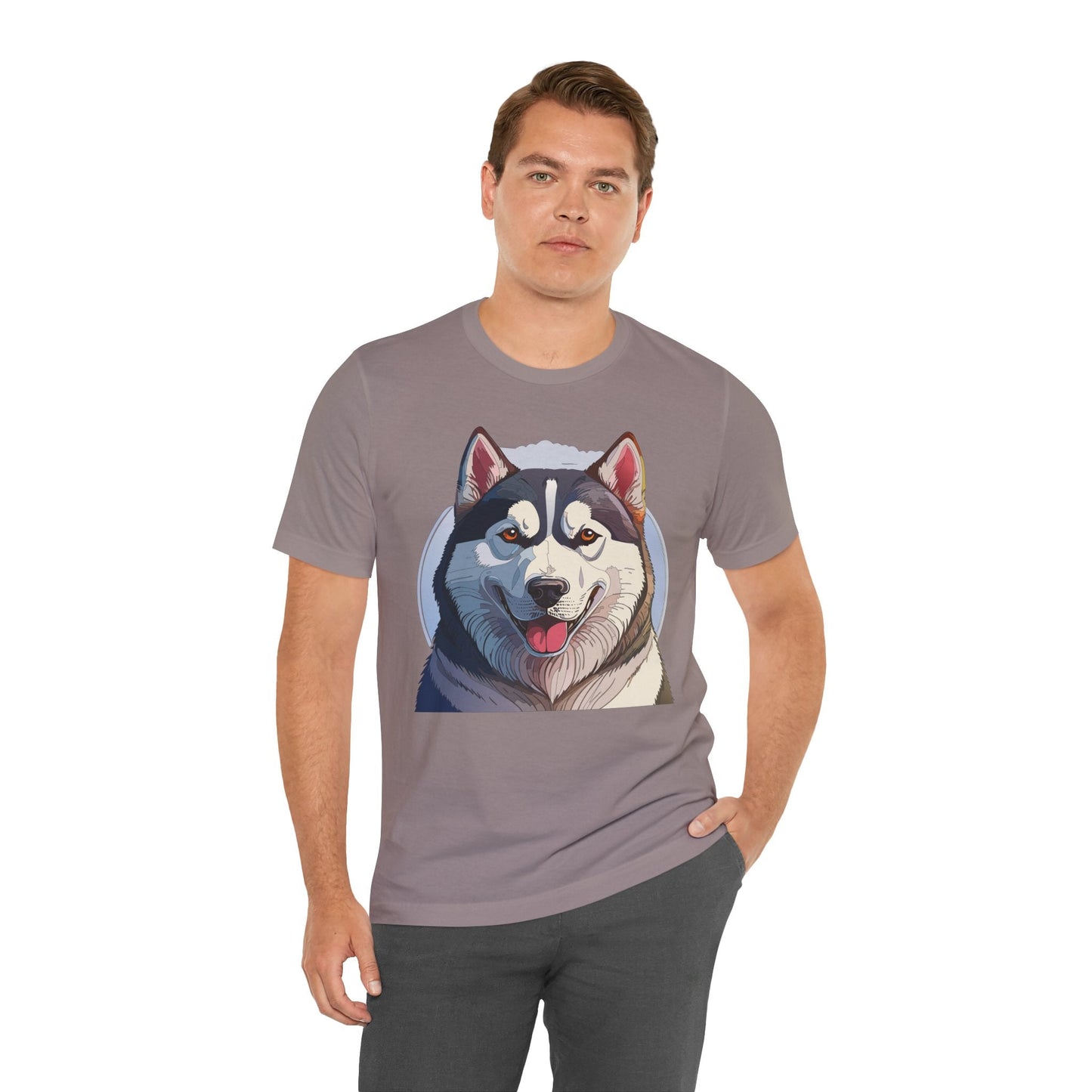Unisex Animal Shirt Art Design Tee With Wild Animals Graphic Print Short Sleeve Style