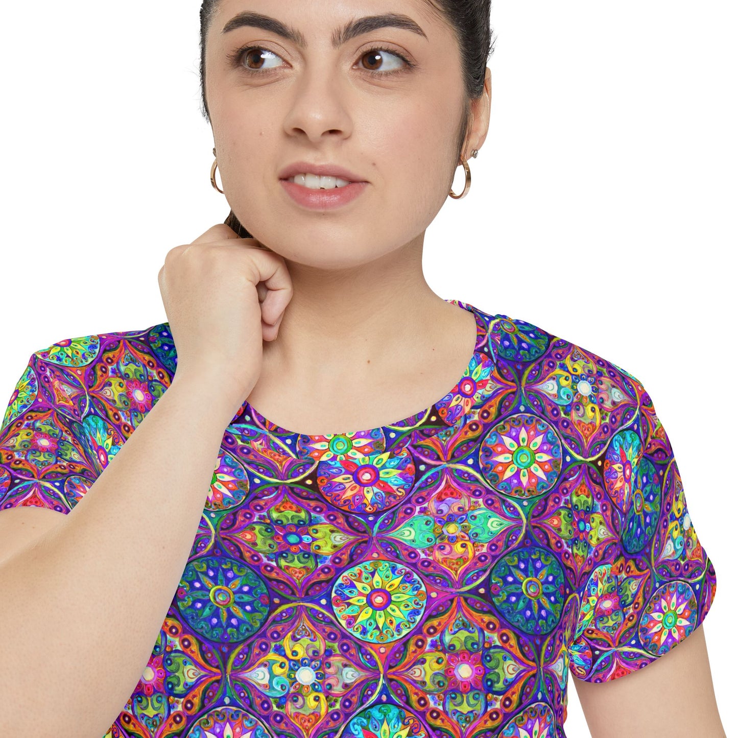 抽像印花襯衫，帶有抽象圖案的襯衫