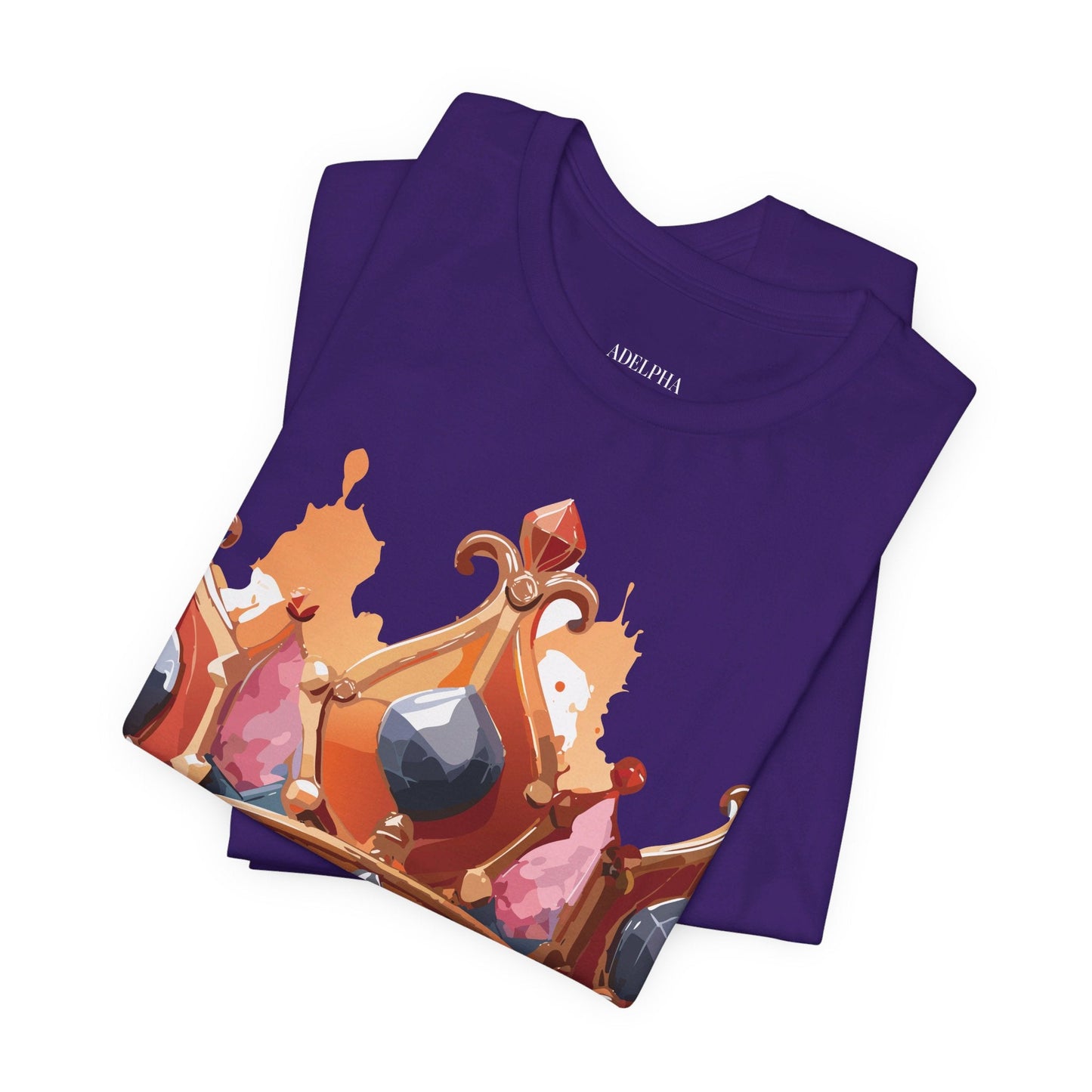 Adelpha Crown Graphic Tee Unisex Jersey Short Sleeve Art Design Vintage Inspired Shirt