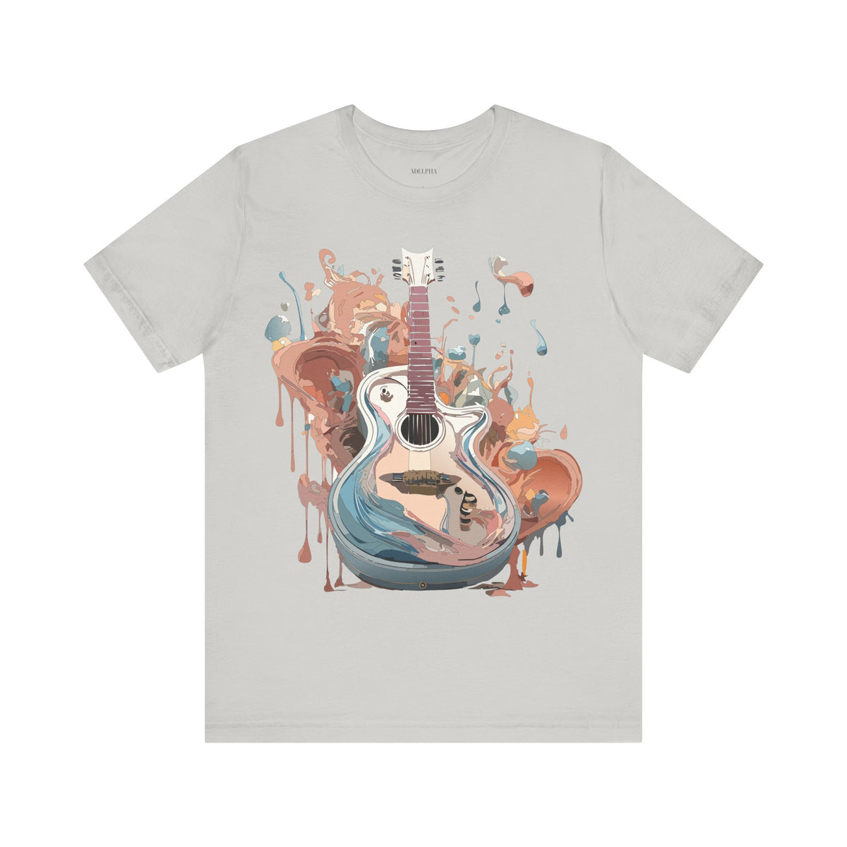 Music Graphic Unisex Cotton Bella+Canvas Tee with Art Design m123