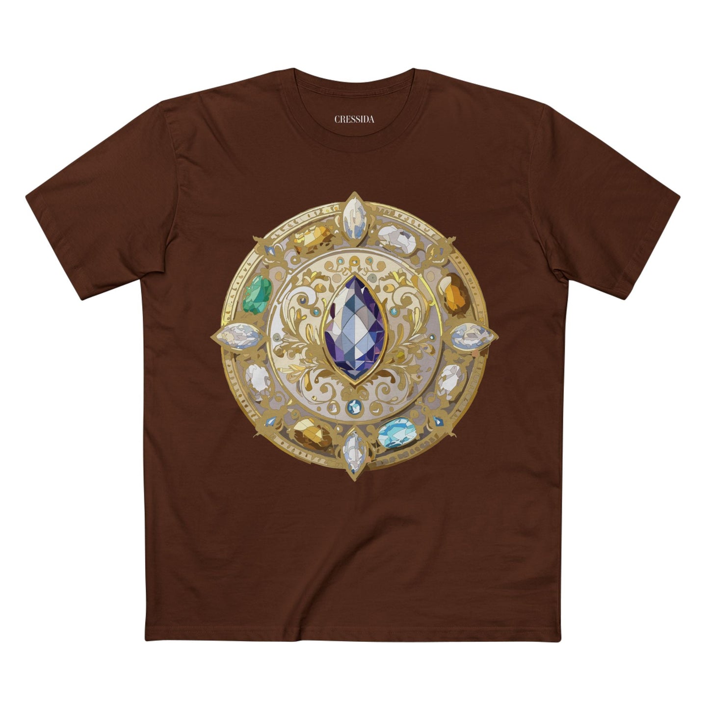 Medallion Graphic T-Shirt Unisex 100 Cotton With Gold Art Design Medal Tee 16