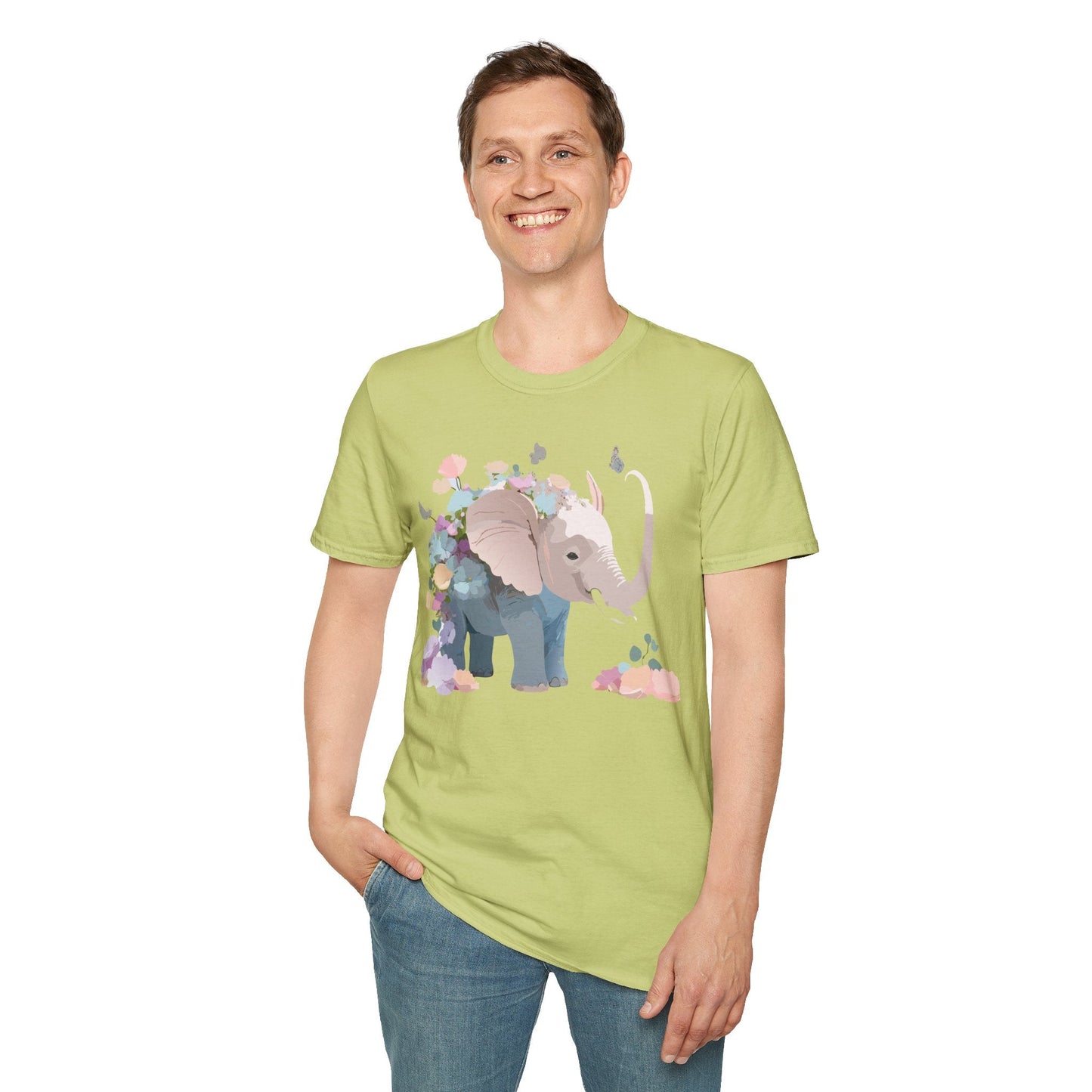 Elephant T Shirt Unisex Softstyle 64000 Elephant Tee Premium Comfort Everyday Wear