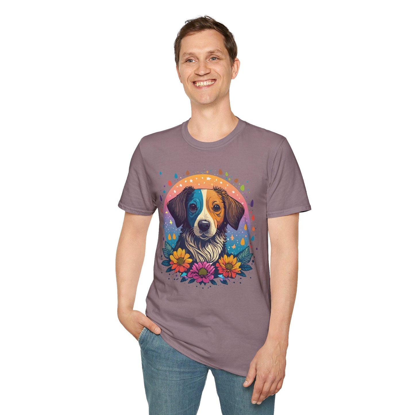 Dog Shirt Unisex Softstyle Tee 100 Percent Cotton Gildan 64000