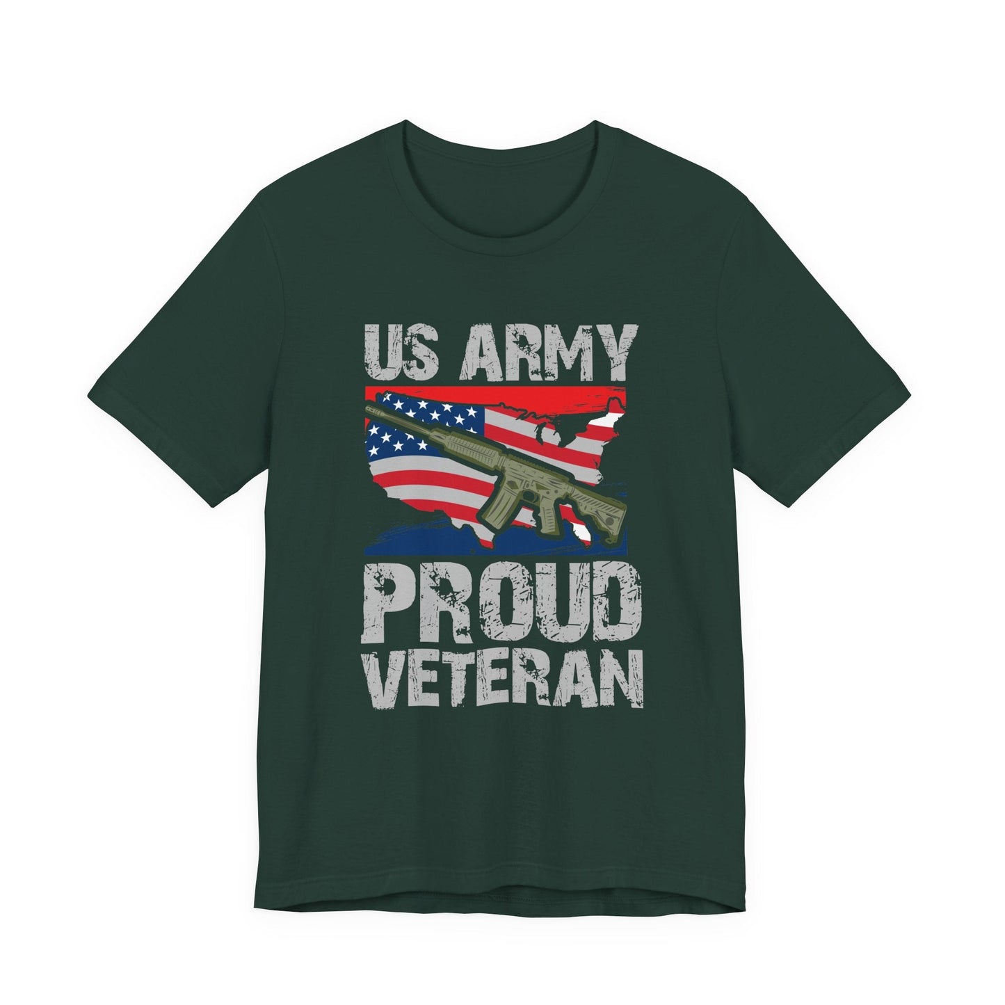 Army Veteran Patriotic Graphic Design Unisex Cotton T-Shirt v21