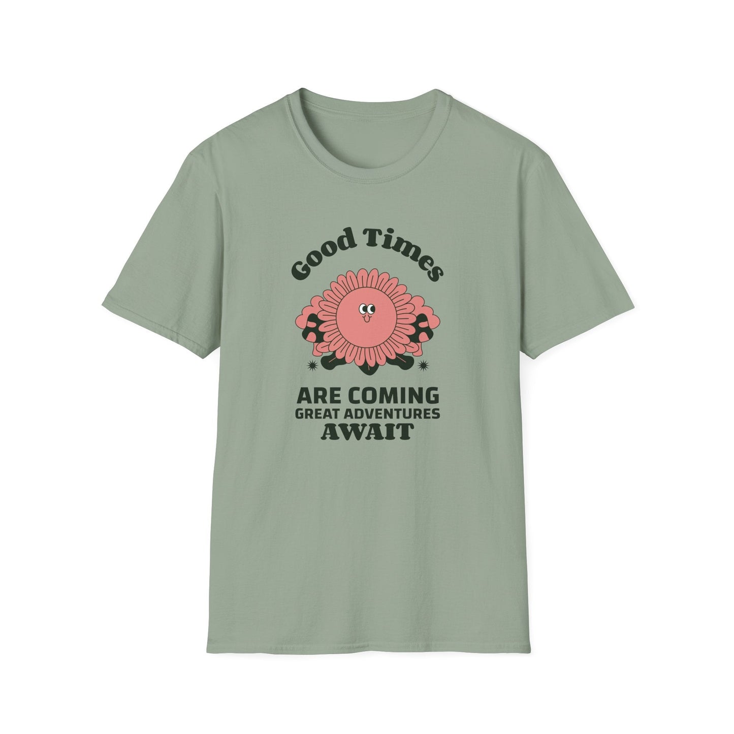 Positive Slogan T Shirts With Positive Words And Good Quotes Unisex Softstyle Cotton Tee Gildan 64000 Ring Spun