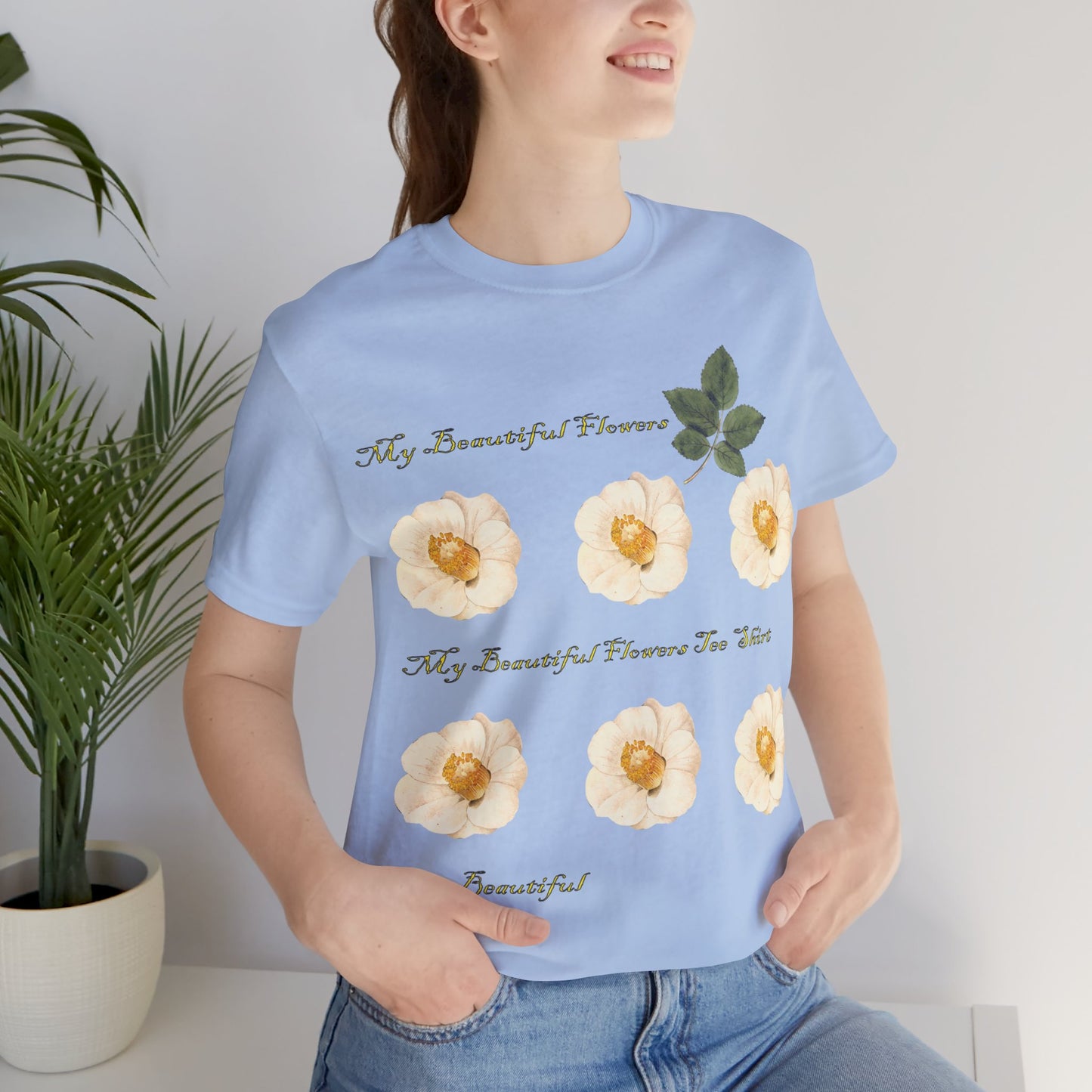 Tee-shirt en coton à imprimés floraux