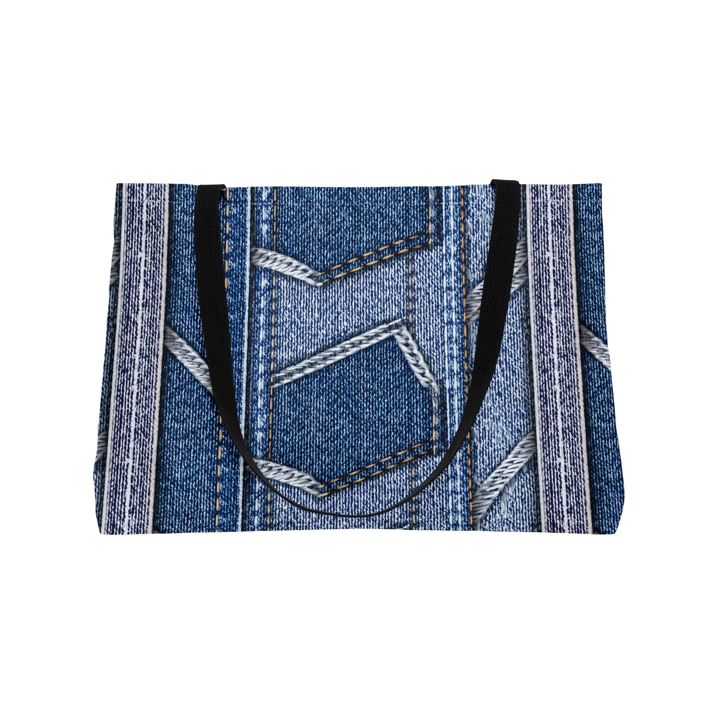 Denim Print Yoga Bag High-Quality 100% Spun Poly 24x13 Canvas Bag 90