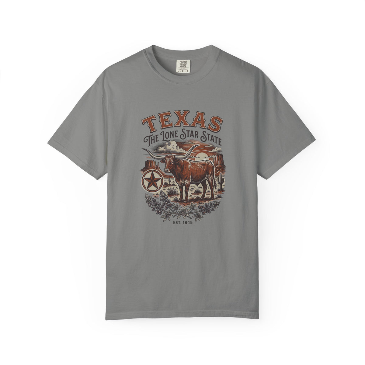 Texas State Vintage Travel Tourist Graphic Tee Unisex 100 Cotton Comfort Colors T-Shirt