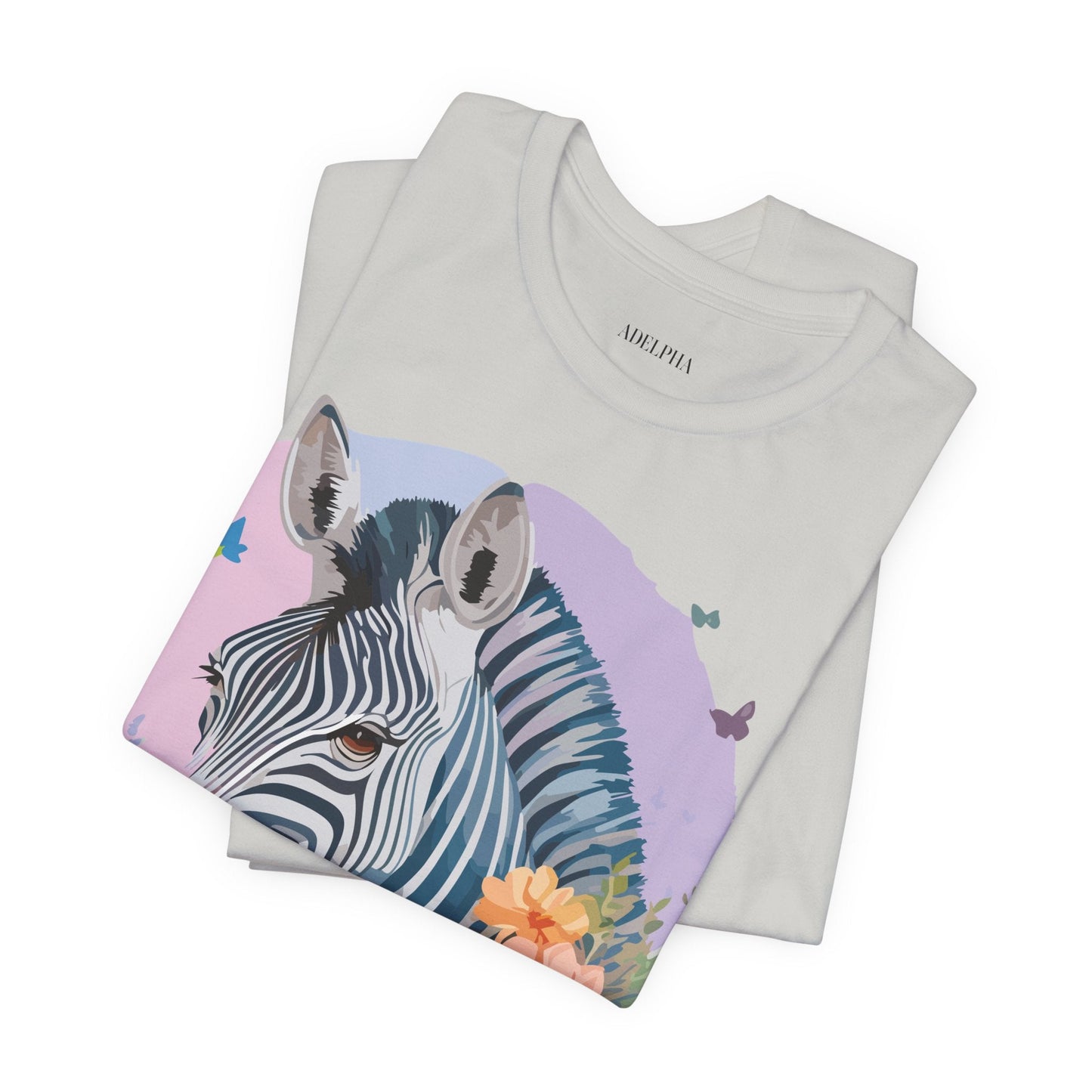 Adelpha Zebra Graphic Tee Unisex Jersey Short Sleeve Vintage Inspired Artwork Tee Shirt