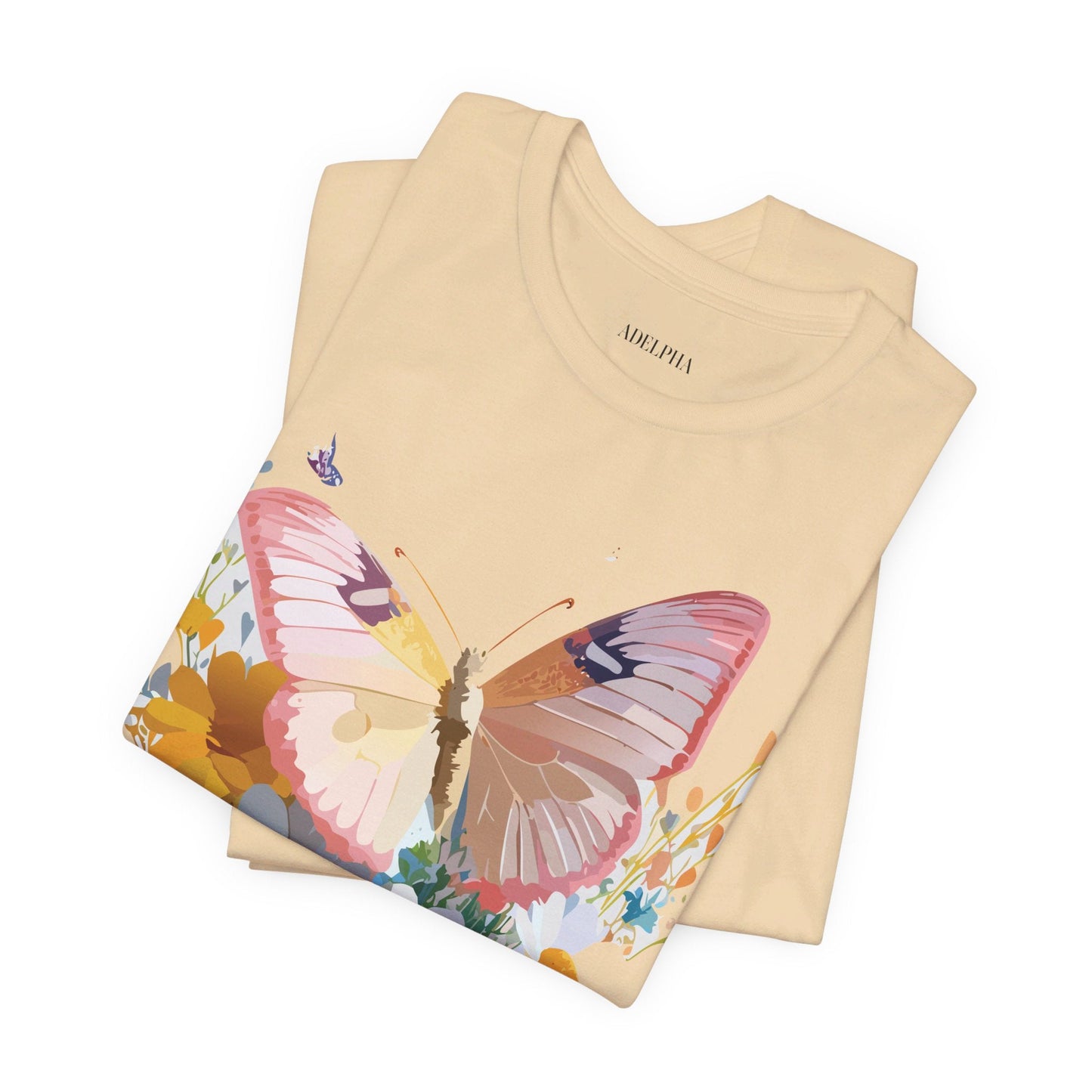 Butterfly Graphic Tee Unisex Short Sleeve Art Design By Adelpha
