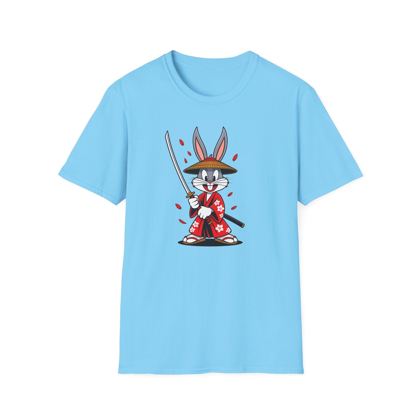 Bugs Bunny Graphic T Shirt Unisex Gildan Softstyle 64000 Cotton Tee Cartoon Animation Design