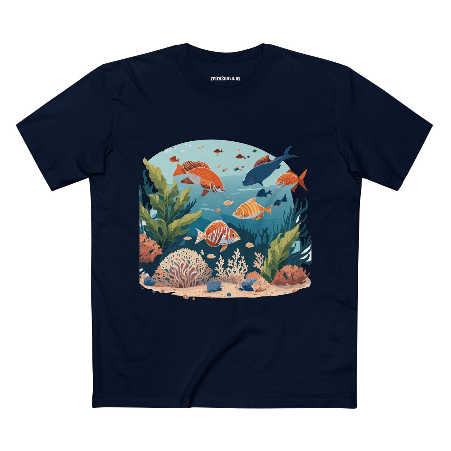 Ocean Pacific OP 4 Unisex Premium Cotton Tee With Original Art Design From Retro2Nova Art Collection