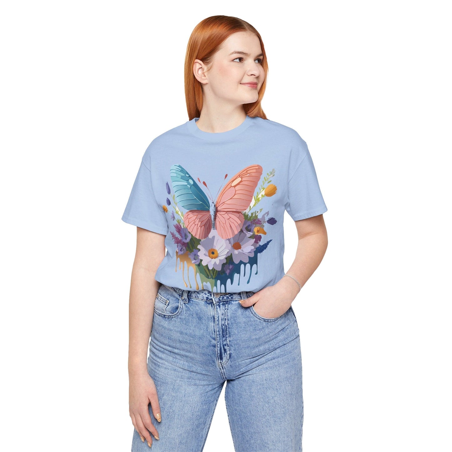 Butterfly Graphic Tee Unisex Art Design Shirt With Vintage Adelpha Artwork