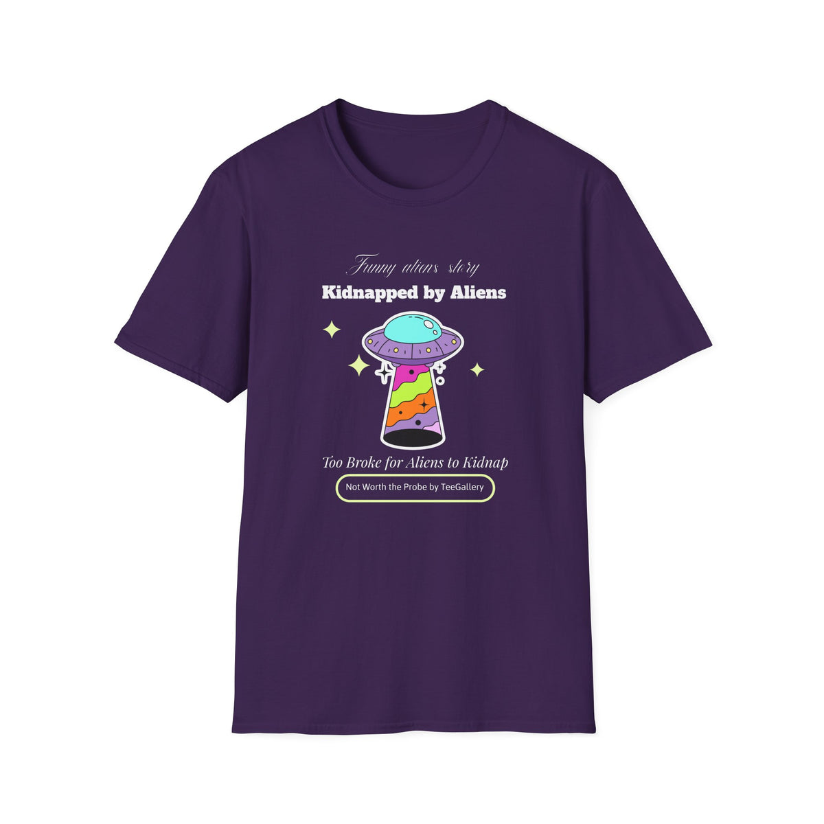 Funny UFO Aliens Graphic Unixes Gildan 100 Cotton Tee Shirt 124