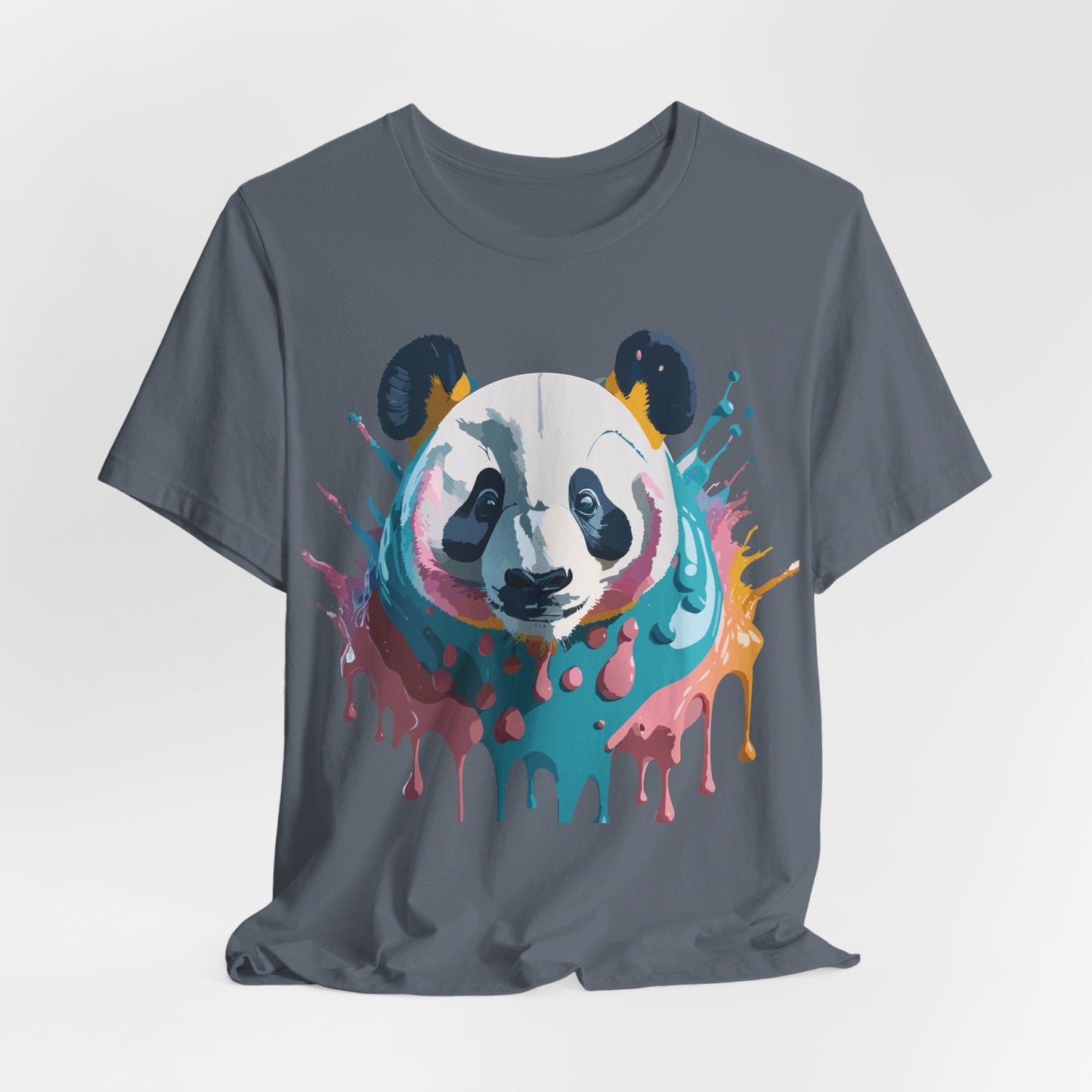 Panda Graphic Tee Unisex Short Sleeve Art Design By Adelpha Vintage Inspired Shirt