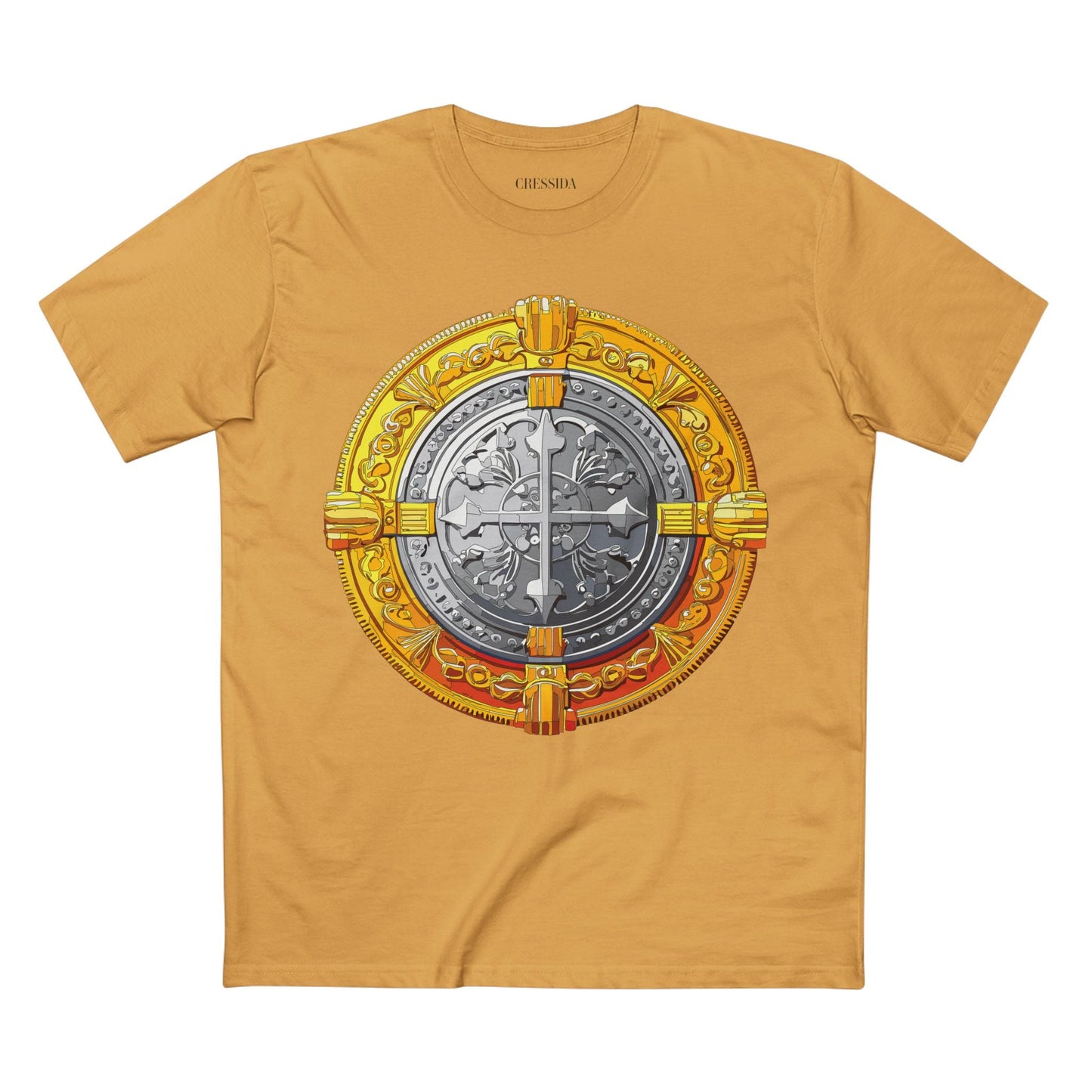 Antique Gold Coin Graphic Design T-Shirt Unisex 100 Cotton With Golden Print Artwork Tee 14