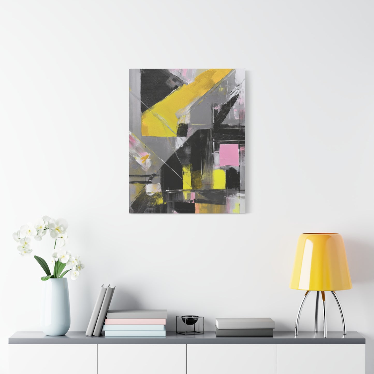 Abstract Geometric Painting Print Canvas 20x24,20x30,24x30 24x32,24x36,30x40 32x48,36x48,40x60 Pine-Wood Inner Frame ABS-38
