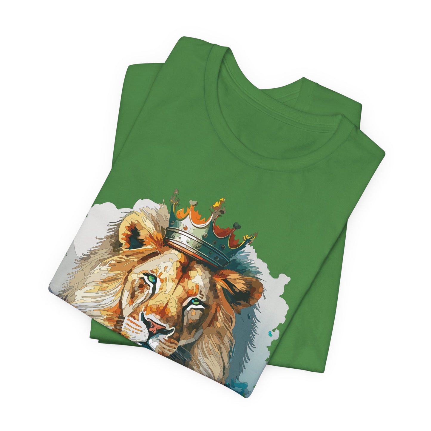 Unisex King Lion Tee, Animal Shirt, Tee Shirt with Lion, Crown T-Shirt, Animal King Tees, Crown Shirt, Safari T-Shirt 3
