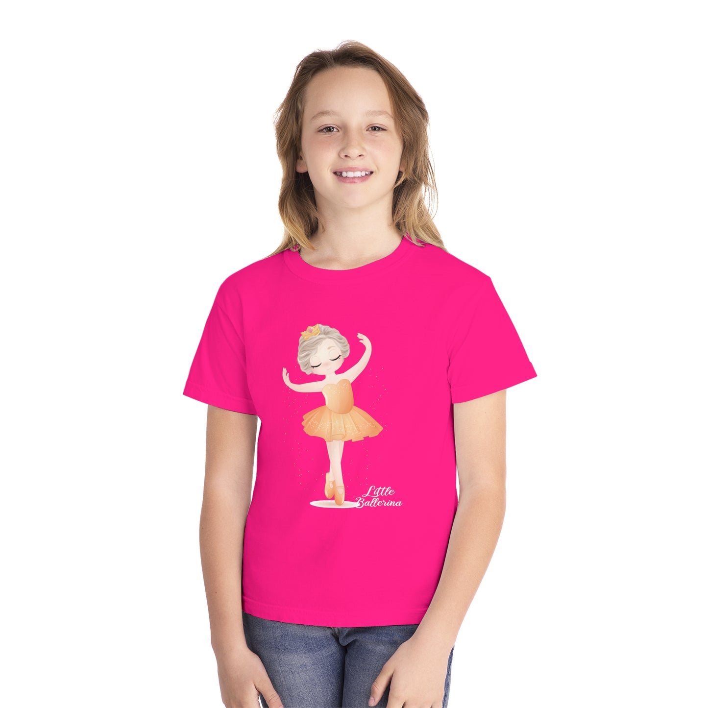 Youth Tee Shirt with Little Ballerina